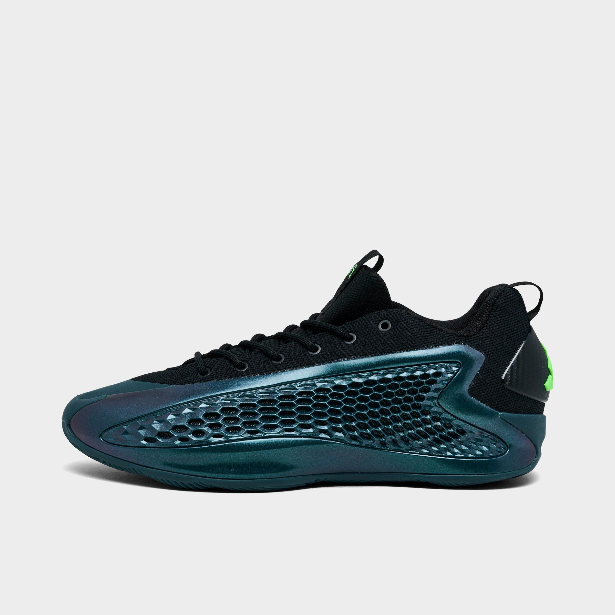 adidas Men's Anthony Edwards 1 Low Basketball Shoes in Arctic Night/Core Black/Screaming Green Size: 8.0