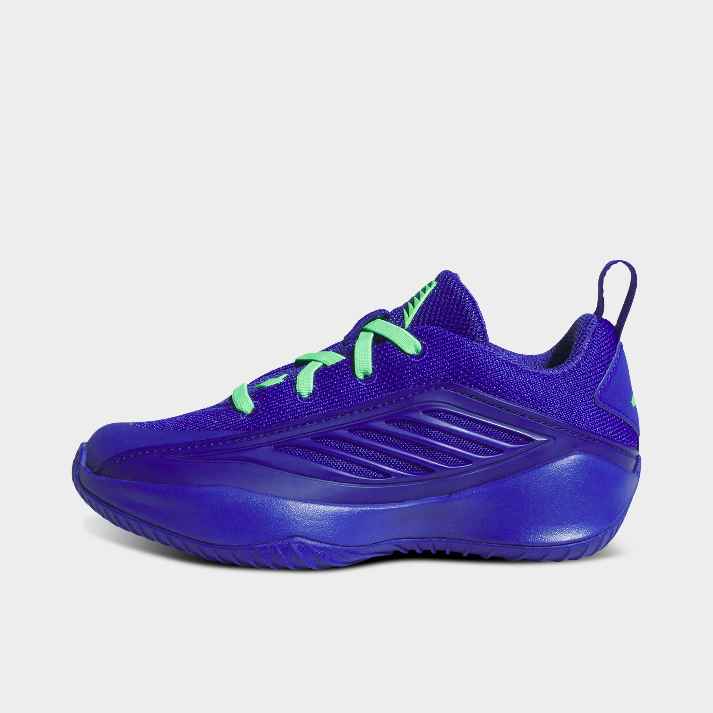 adidas Little Kids Believe That 1 Basketball Shoes in Lucid Blue/Court Green/Lucid Blue Size: 11.5