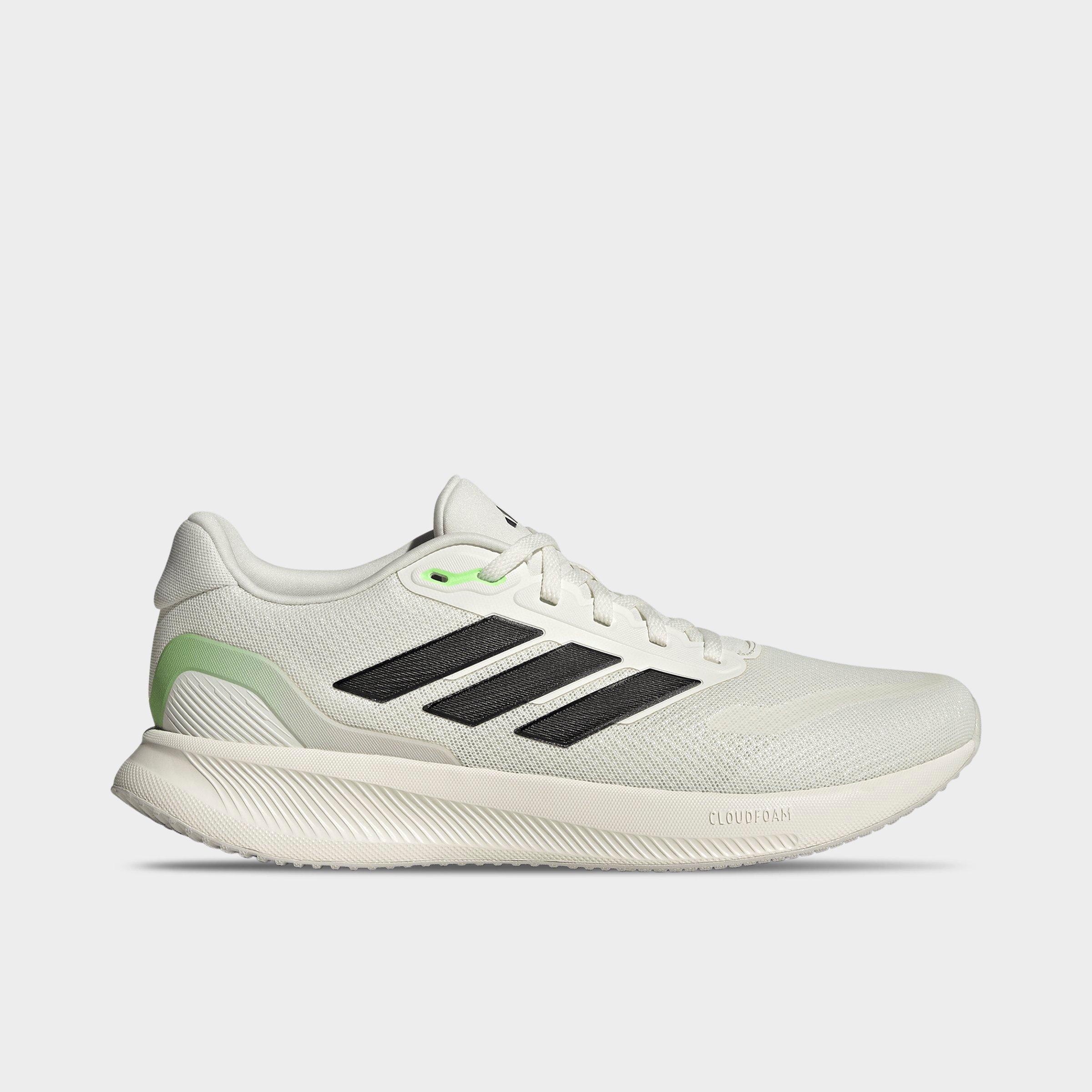 adidas Men's Runfalcon 5 Running Shoes in Off White/Core Black/Lime Burst Size: 8.0