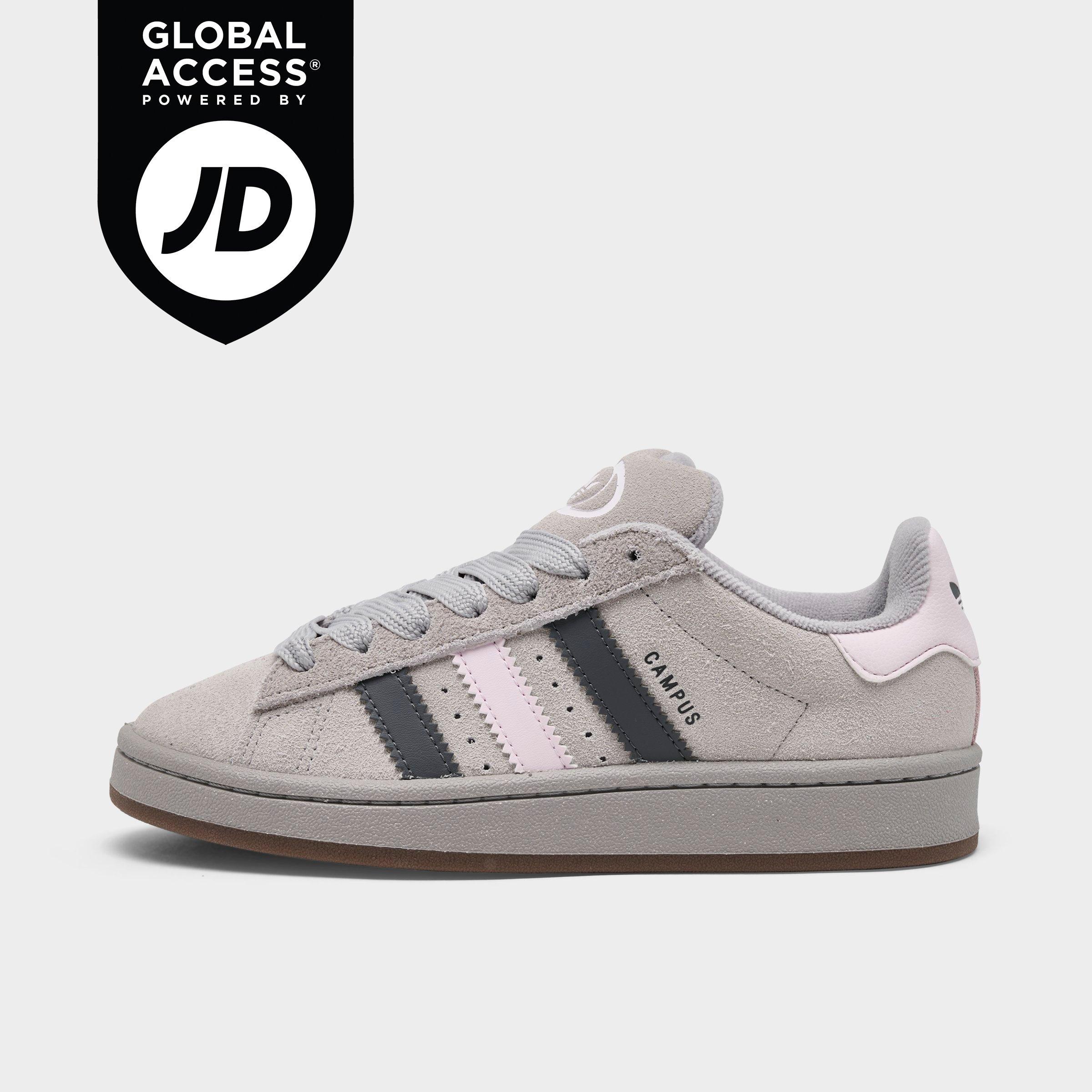 adidas Big Kids Originals Campus 00s Casual Shoes in Grey Two/Grey Five/Almost Pink Size: 3.5