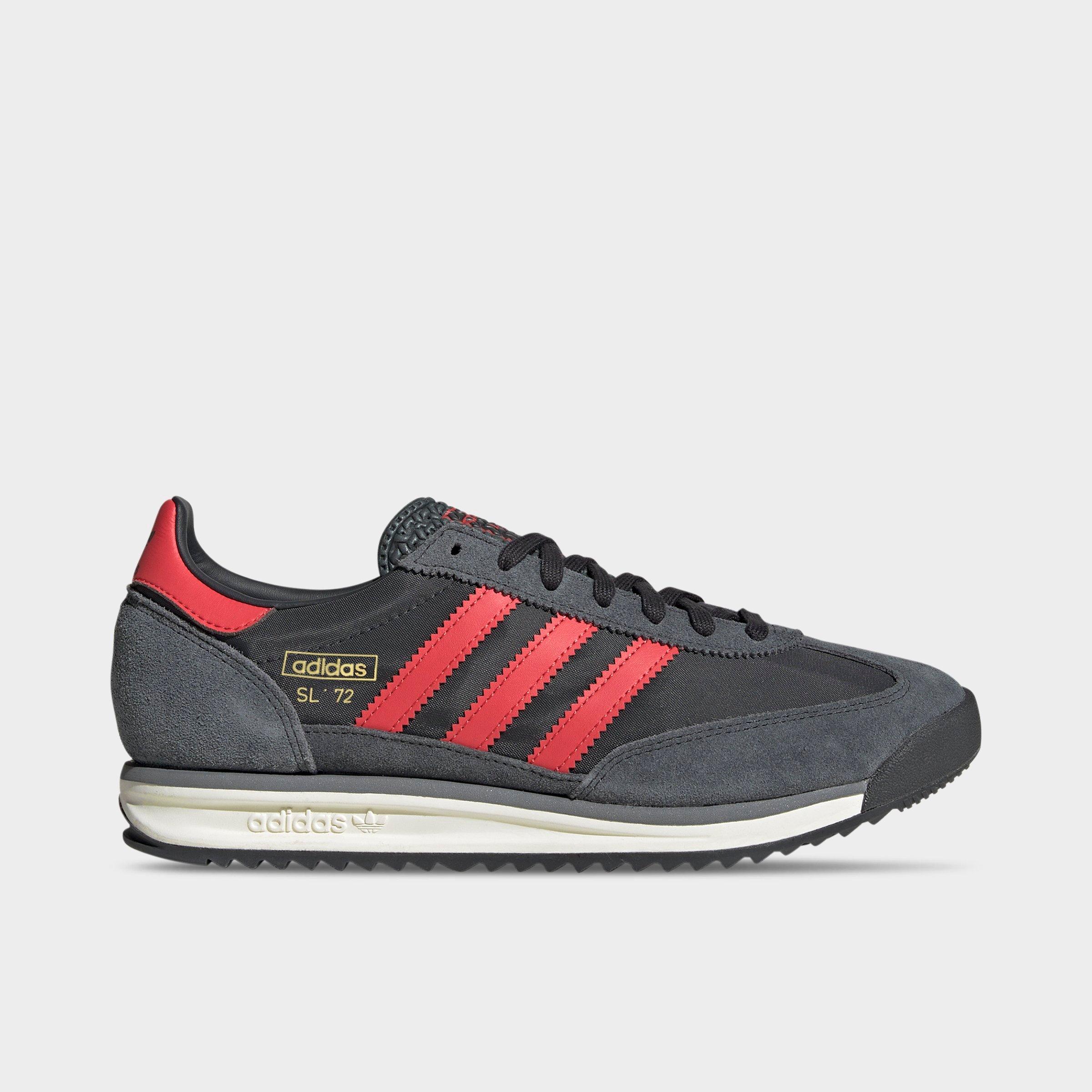 adidas Men's Originals SL 72 RS Casual Shoes in Carbon/Real Coral/Grey Size: 7.5