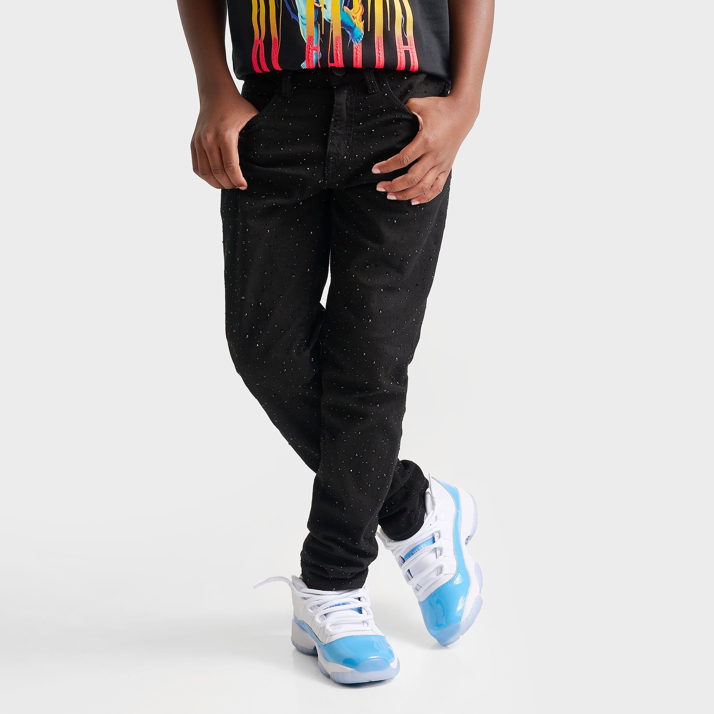 Jordan Craig Big Kids Rhinestone Denim Jeans