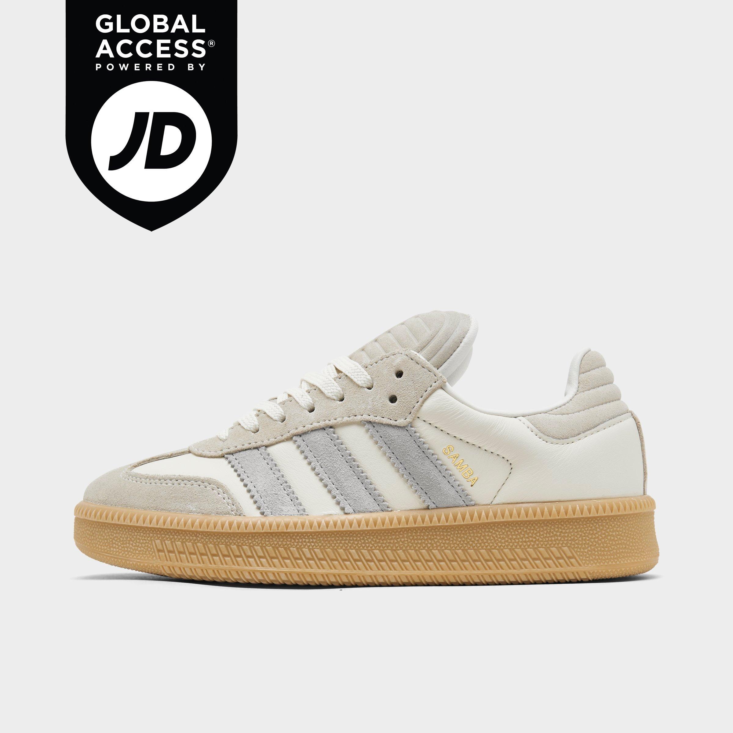 adidas Big Kids Originals Samba XLG Casual Shoes in Off White/Grey Two/Gum 3 Size: 3.5