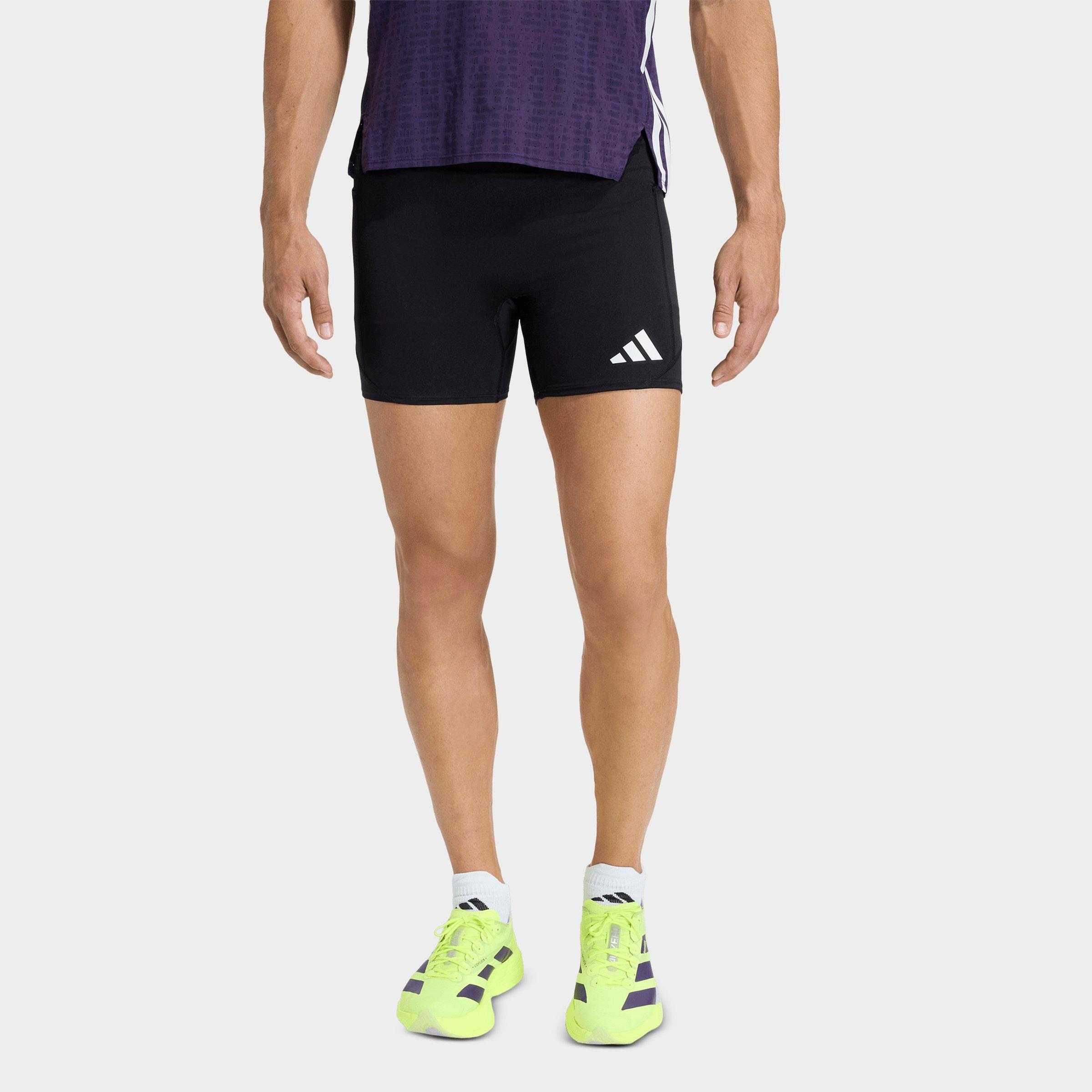 adidas Men's Adizero Pocket Short Running Tights in Black Size: 2XL 7