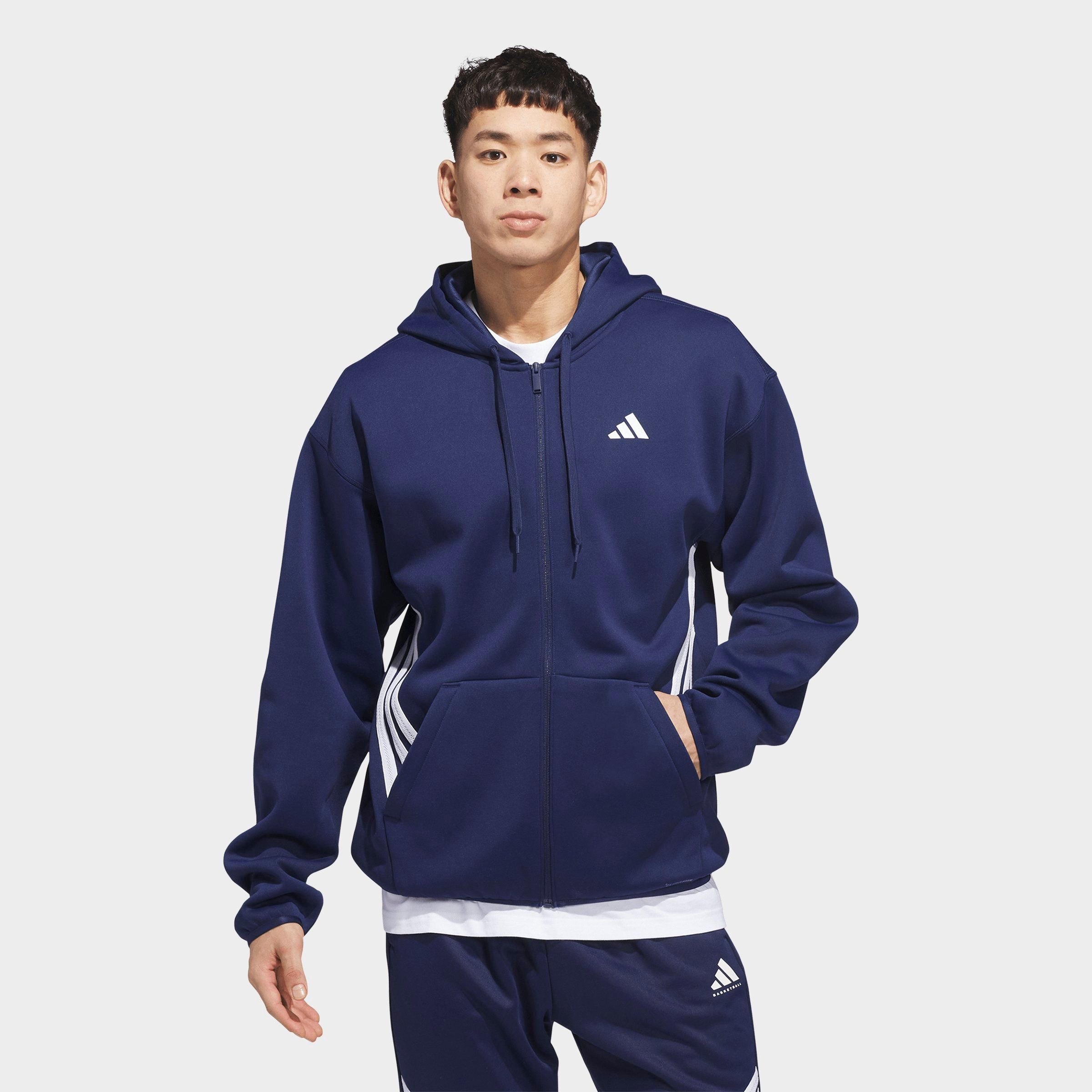 adidas Men's Basketball Crazy Warm Full-Zip Hoodie