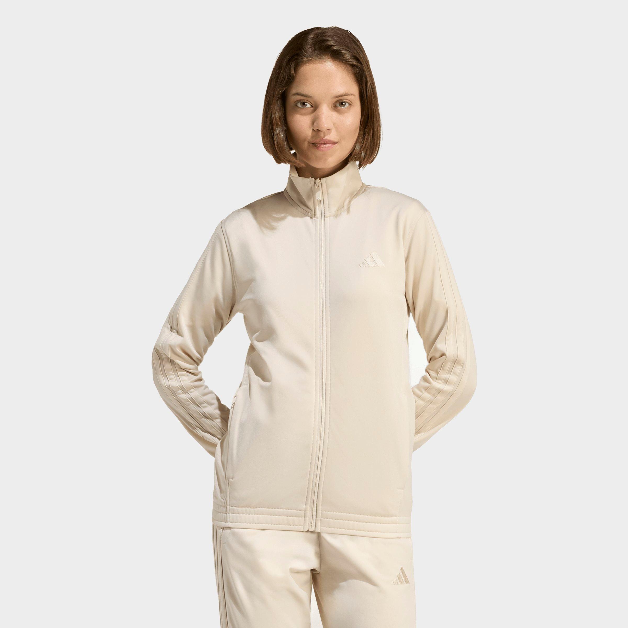 adidas Women's Sportswear DAYREADY Full-Zip Track Top in Crystal Linen Size: Medium