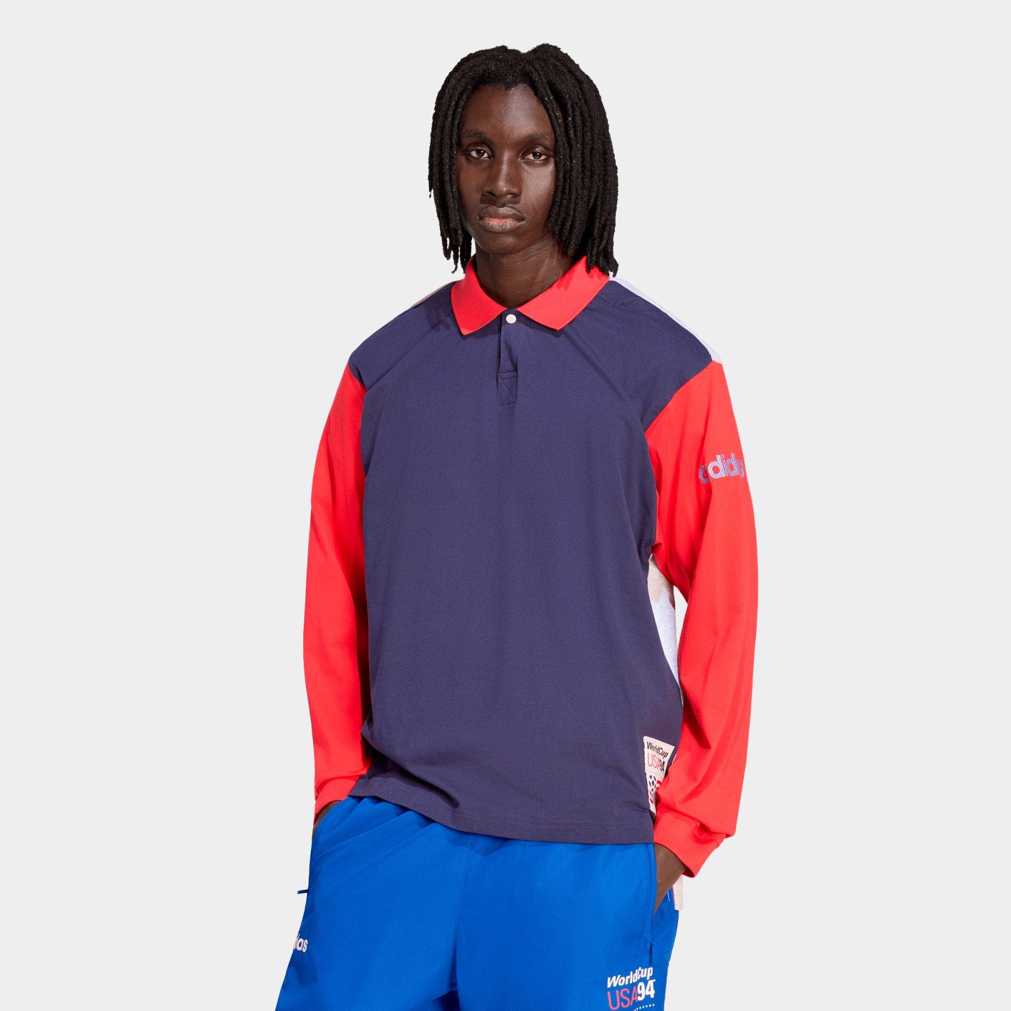 adidas Men's FIFA World Cup 94 Graphic Long-Sleeve Polo Shirt