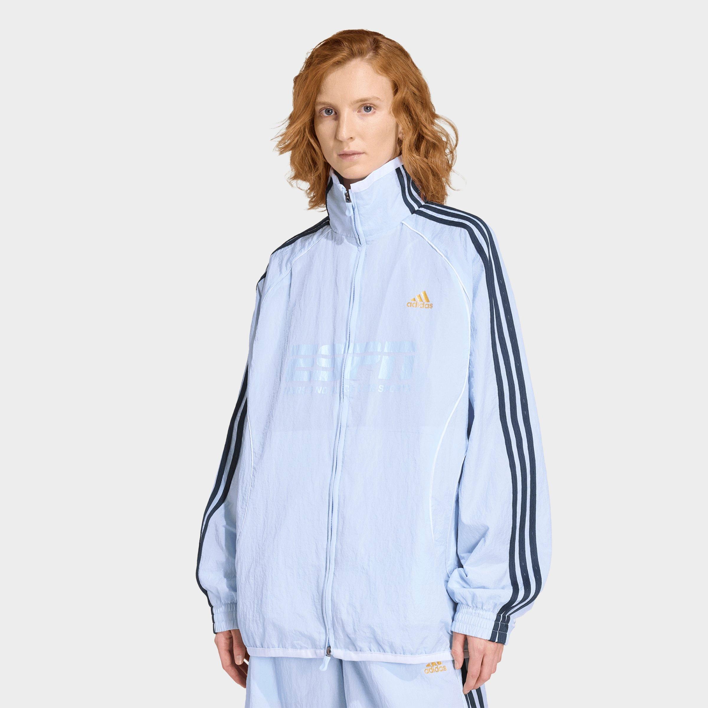 adidas Women's Originals Teamgeist 2.0 Track Top in Crystal Sky Size: XL