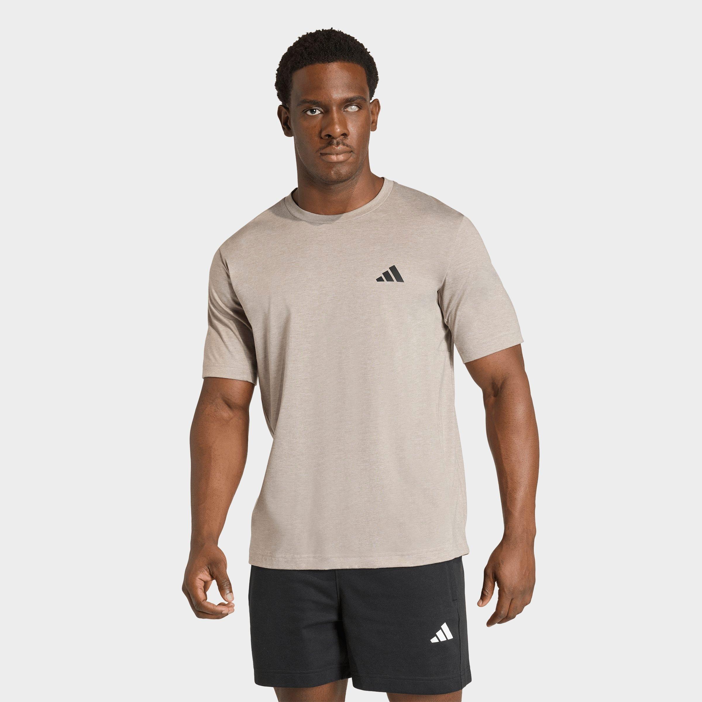 adidas Men's Workout Essentials Feelready T-Shirt in Medium Grey Heather Size: XL
