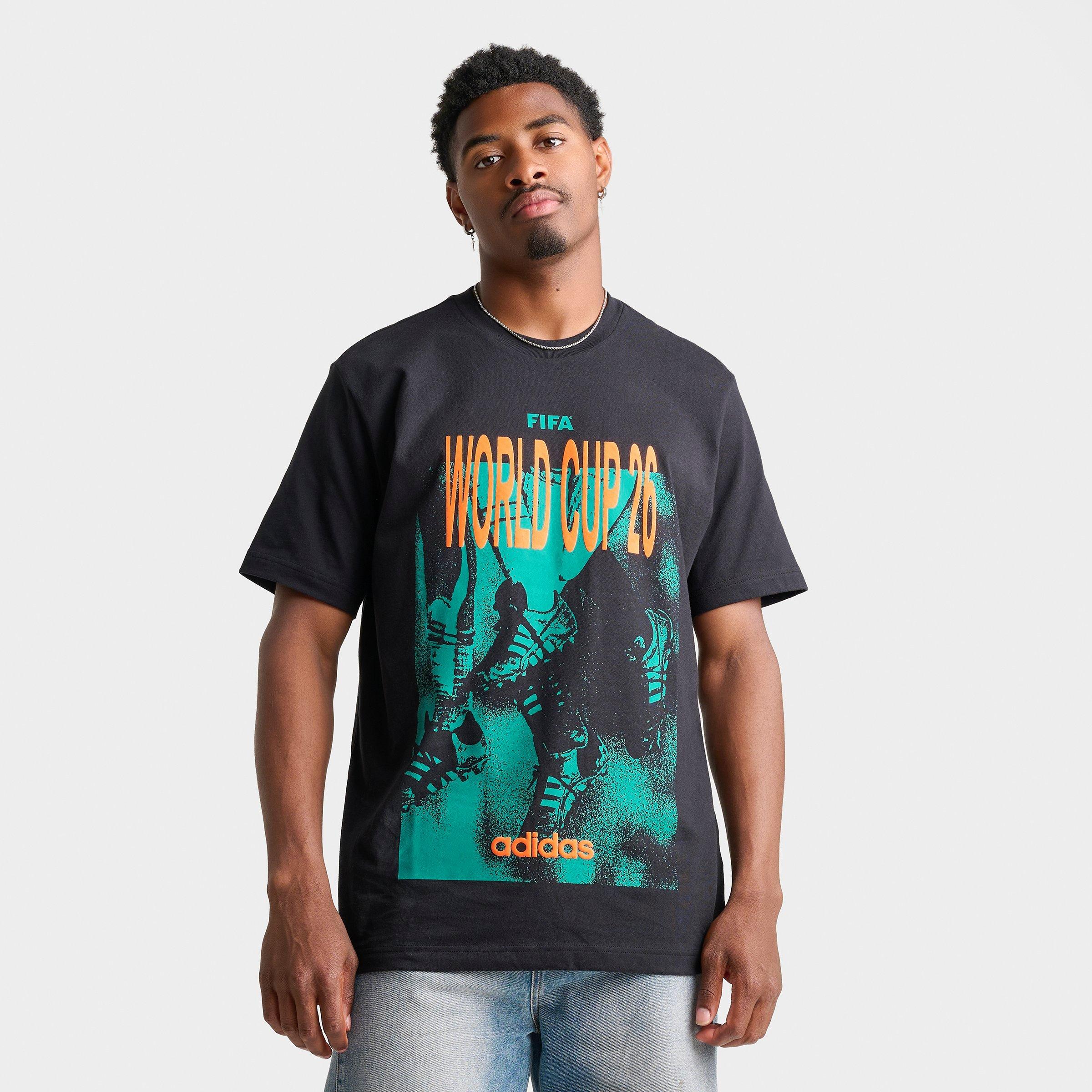 adidas Men's FIFA World Cup 26 Tour Graphic T-Shirt in Black Size: Small