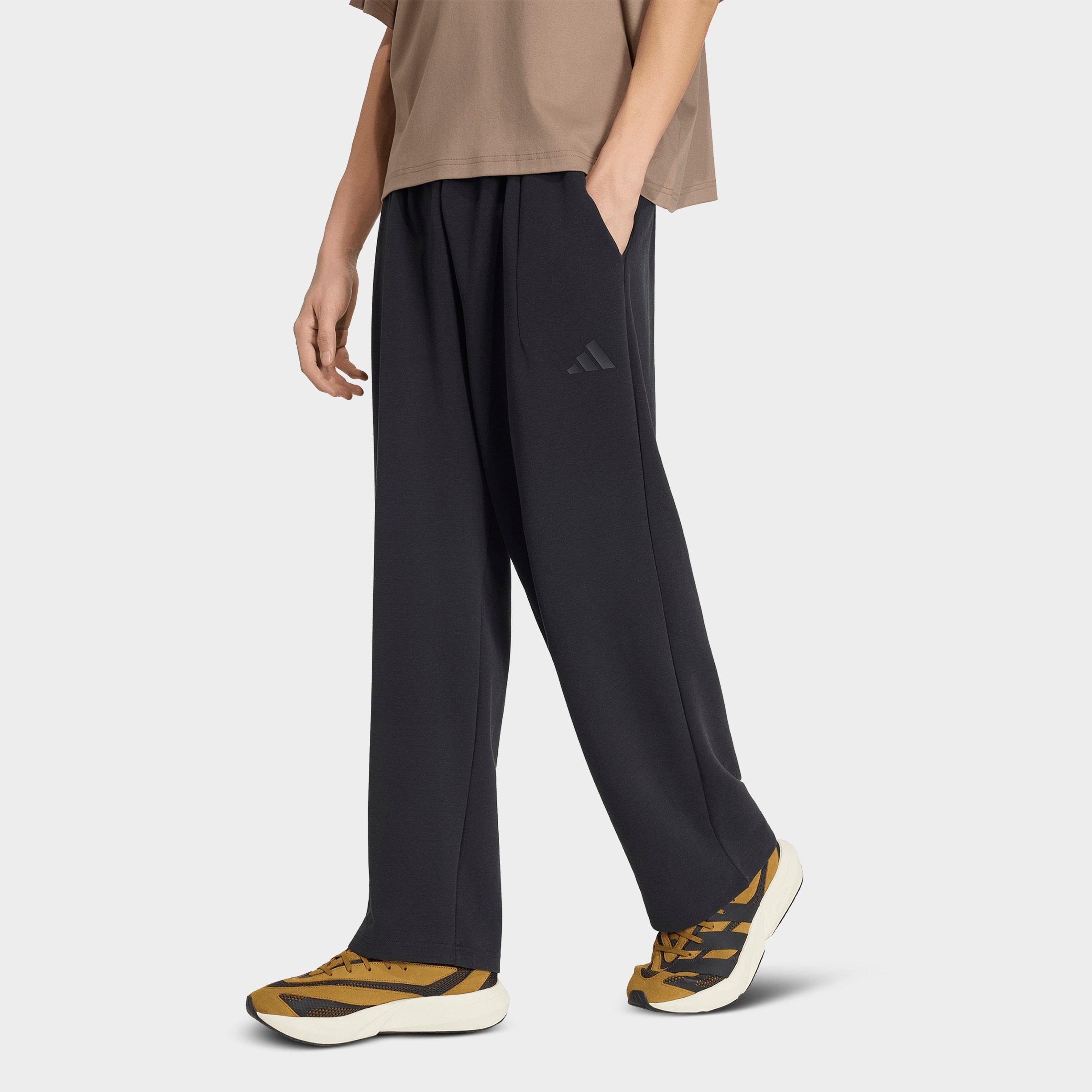 adidas Men's Soft Lux Straight Leg Pants in Black Size: Small