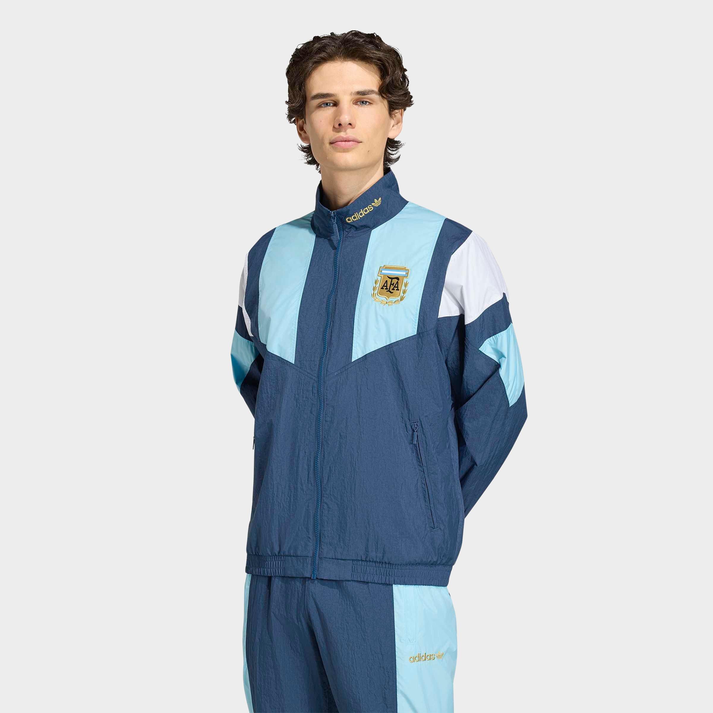 adidas Men's Originals Argentina EQT Track Jacket in Crew Navy Size: 2XL