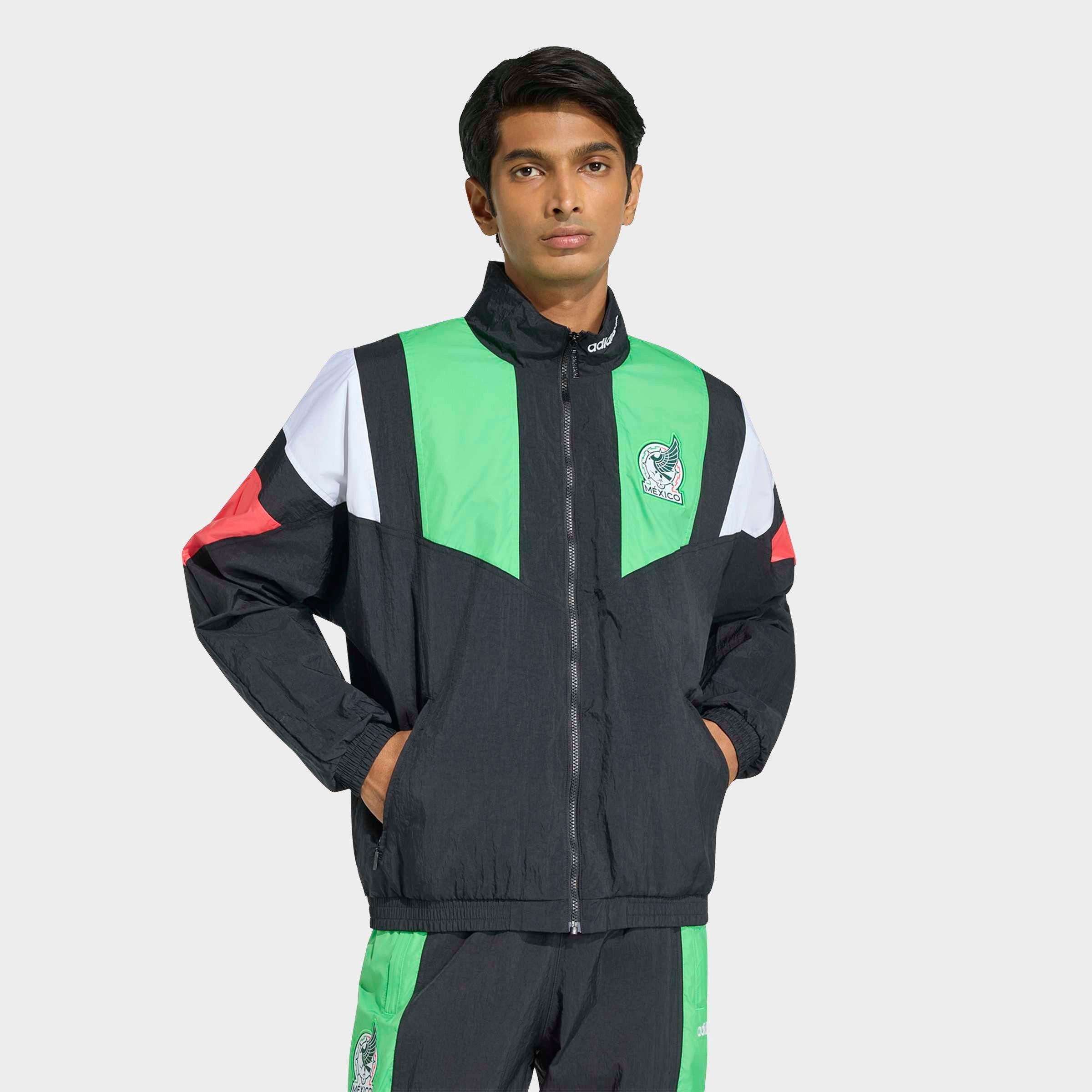 adidas Men's Originals Mexico EQT Track Jacket in Black Size: Small