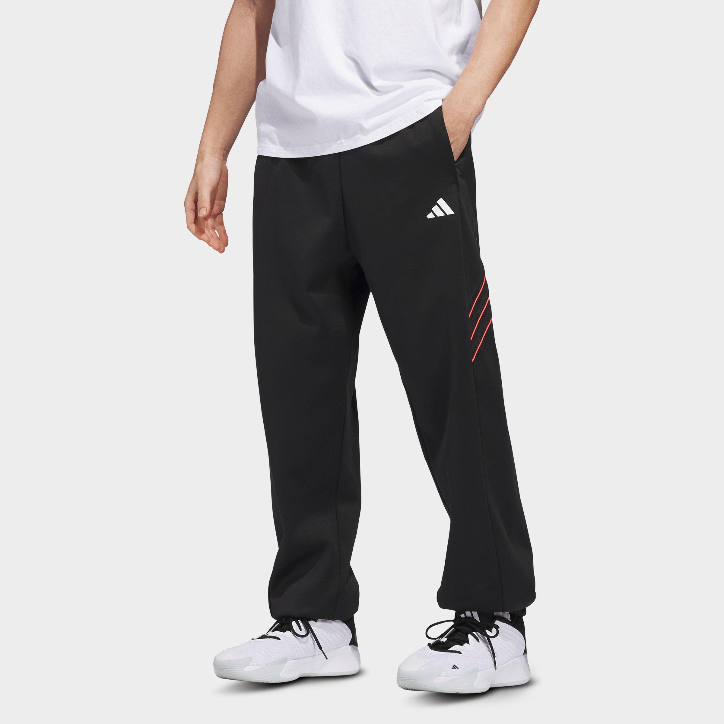 adidas Men's Crazy Warm Fleece Sweatpants in Black Size: 3XL