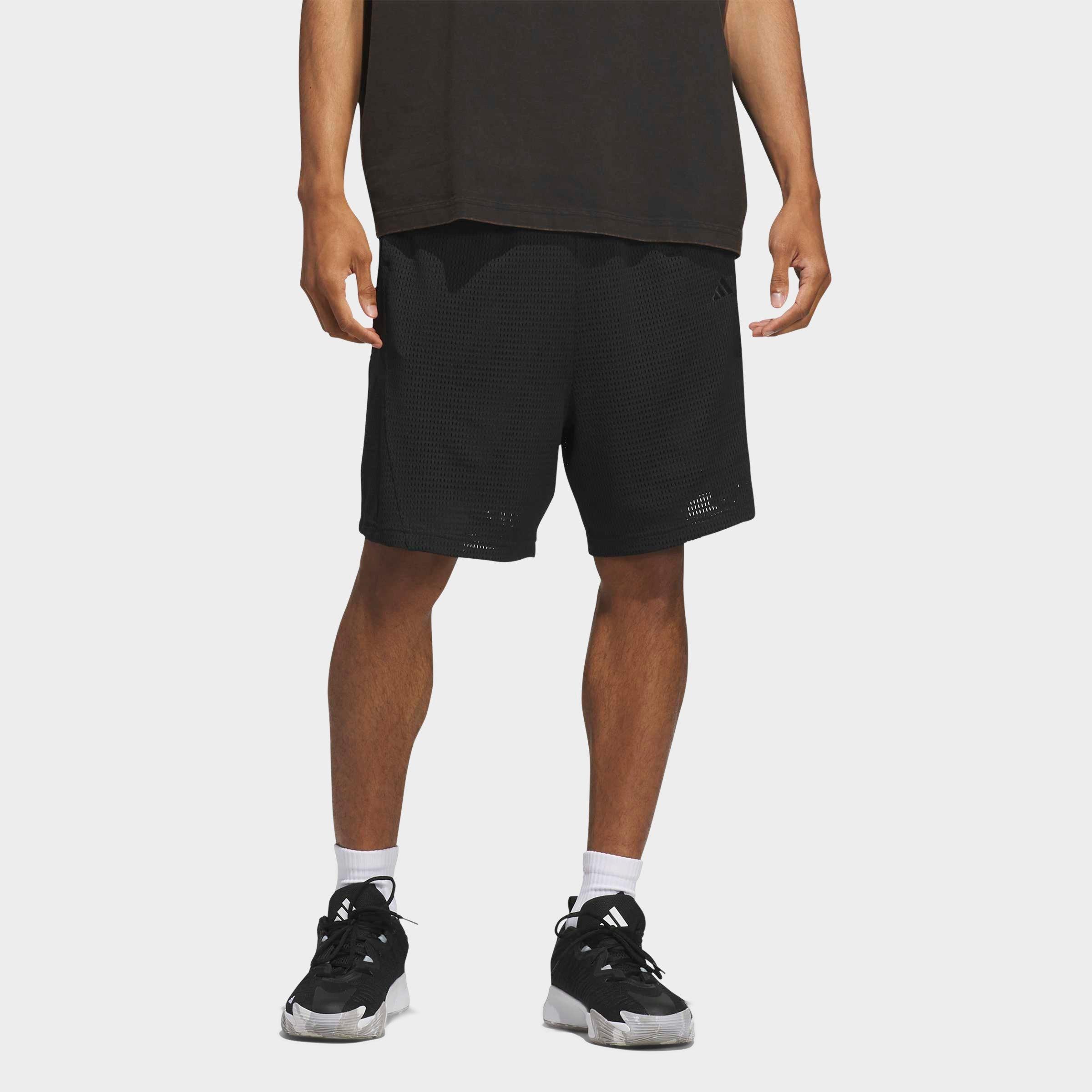 adidas Men's Basketball Mesh Shorts in Black Size: Small