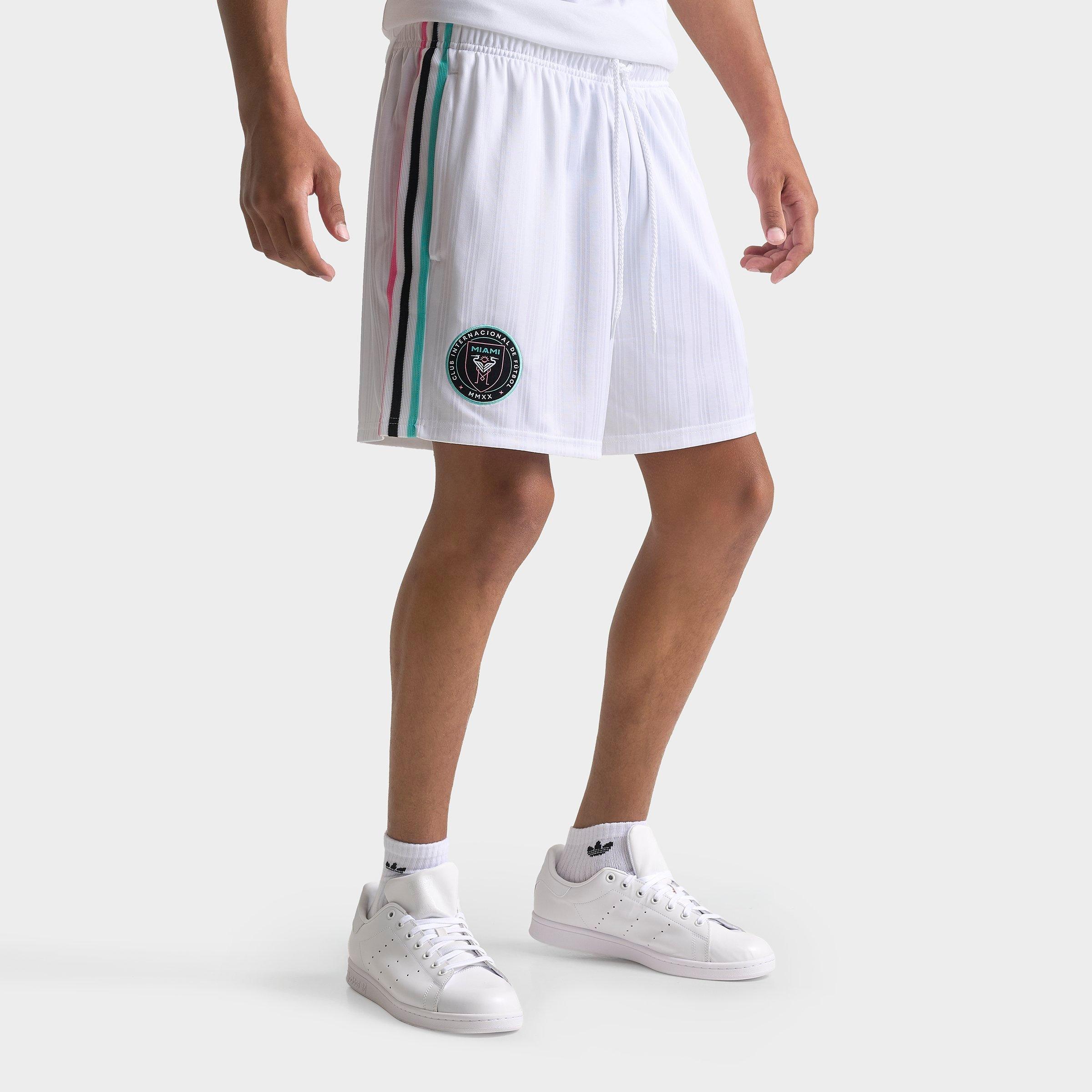 adidas Men's Originals Inter Miami CF MLS Shorts in White Size: Large