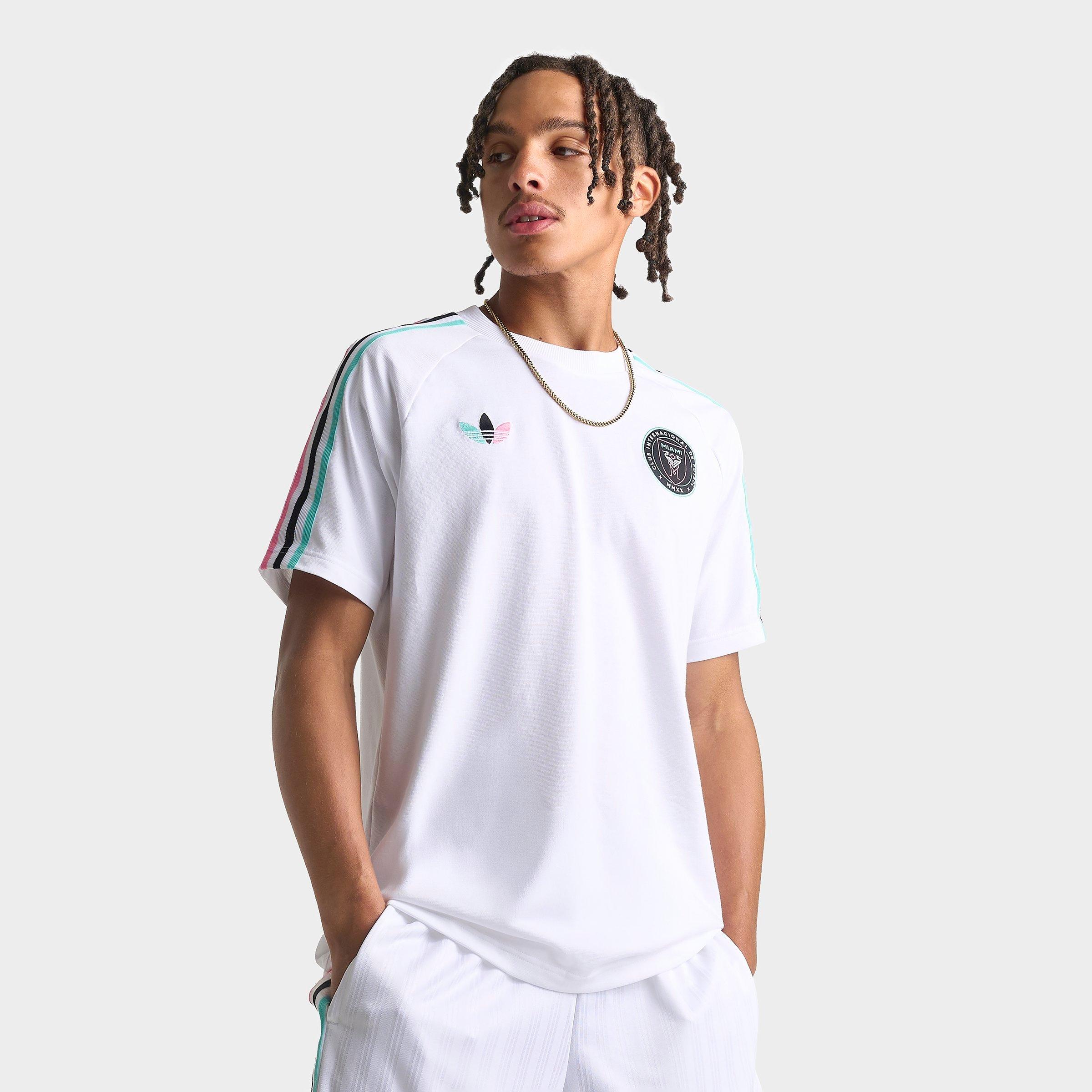adidas Men's Originals Inter Miami CF MLS T-Shirt in White Size: Medium