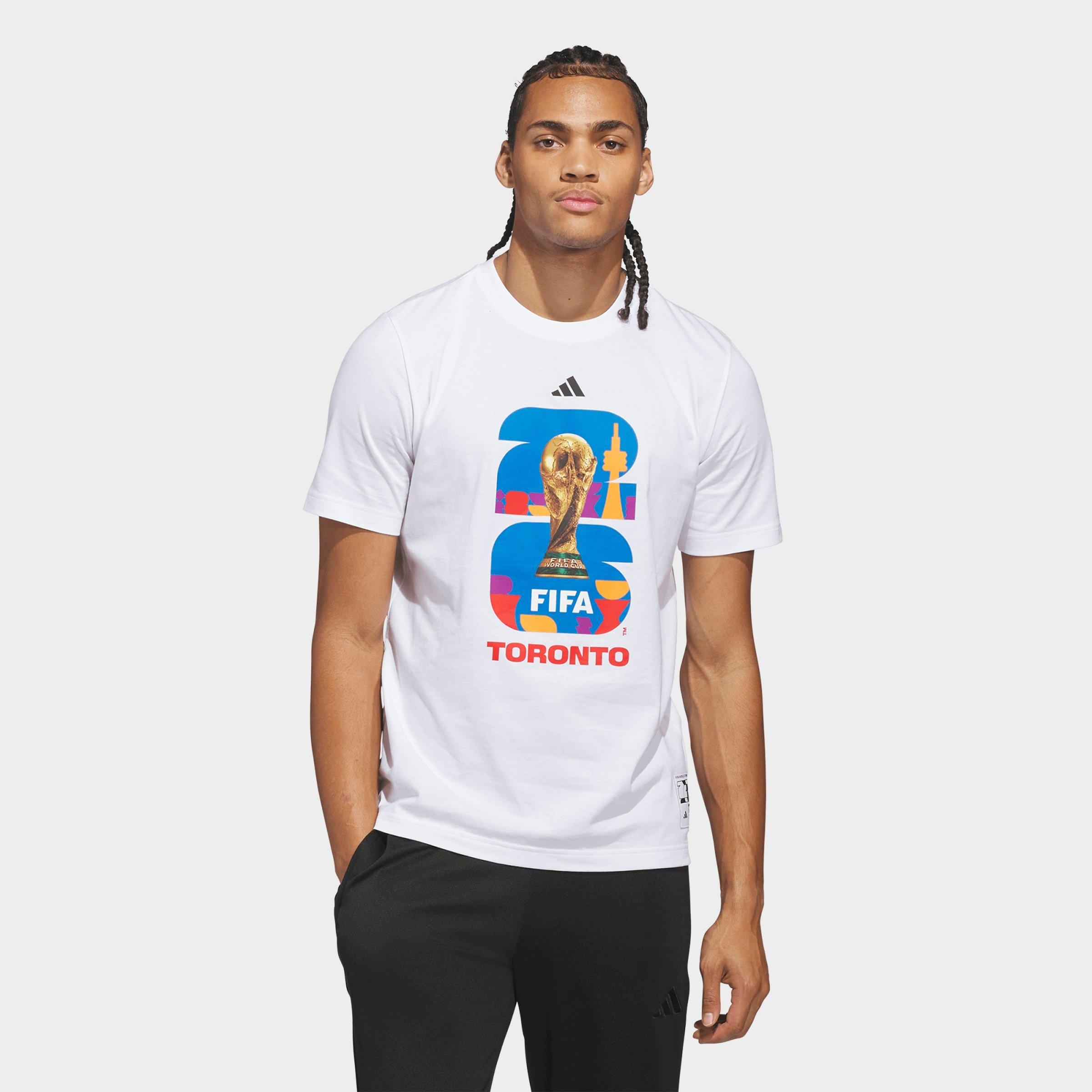 adidas Men's Soccer FIFA World Cup 26 Host City Toronto Graphic T-Shirt in White Size: XL
