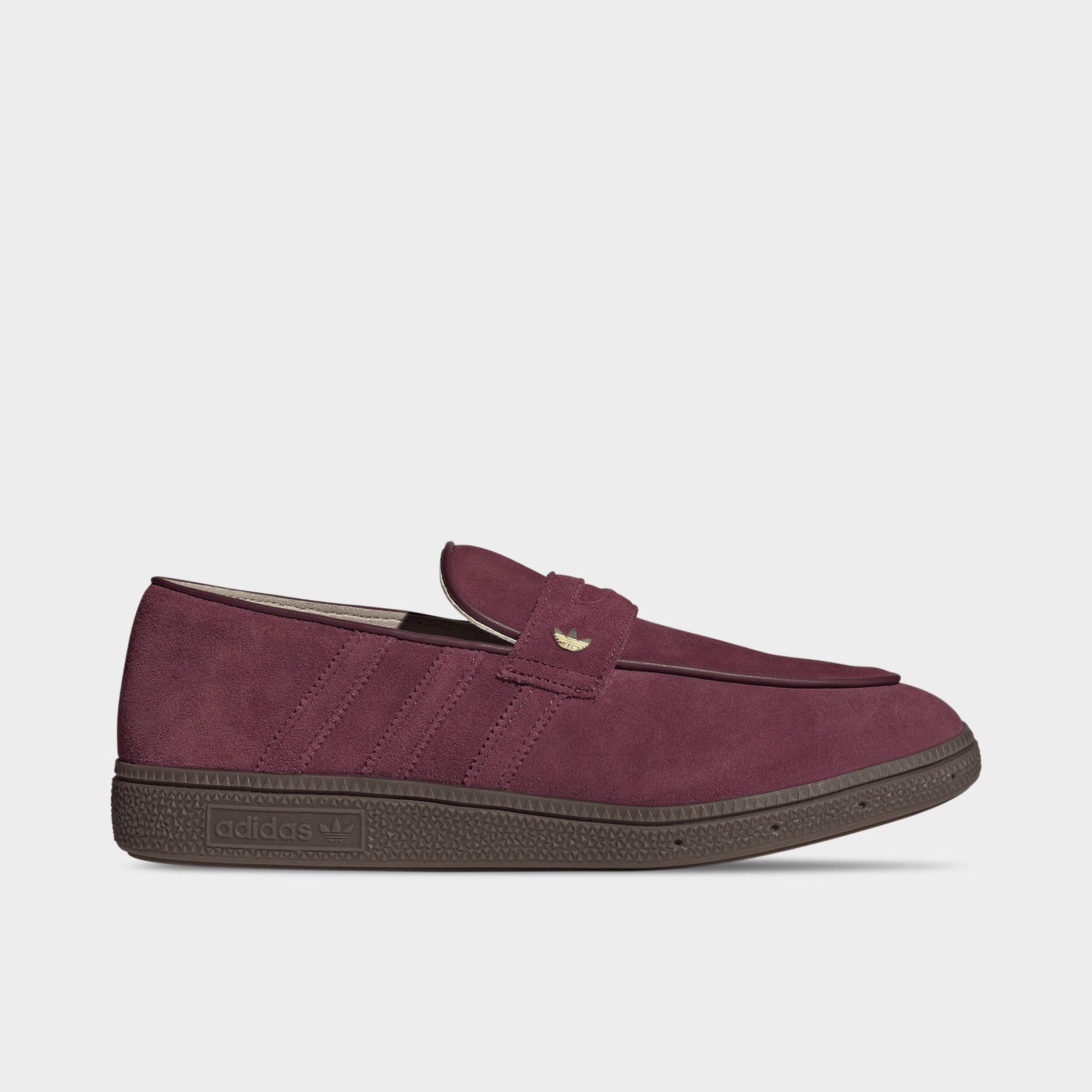 adidas Men's Originals Handball Spezial Loafer Casual Shoes in Maroon/Maroon/Gum Size: 8.5