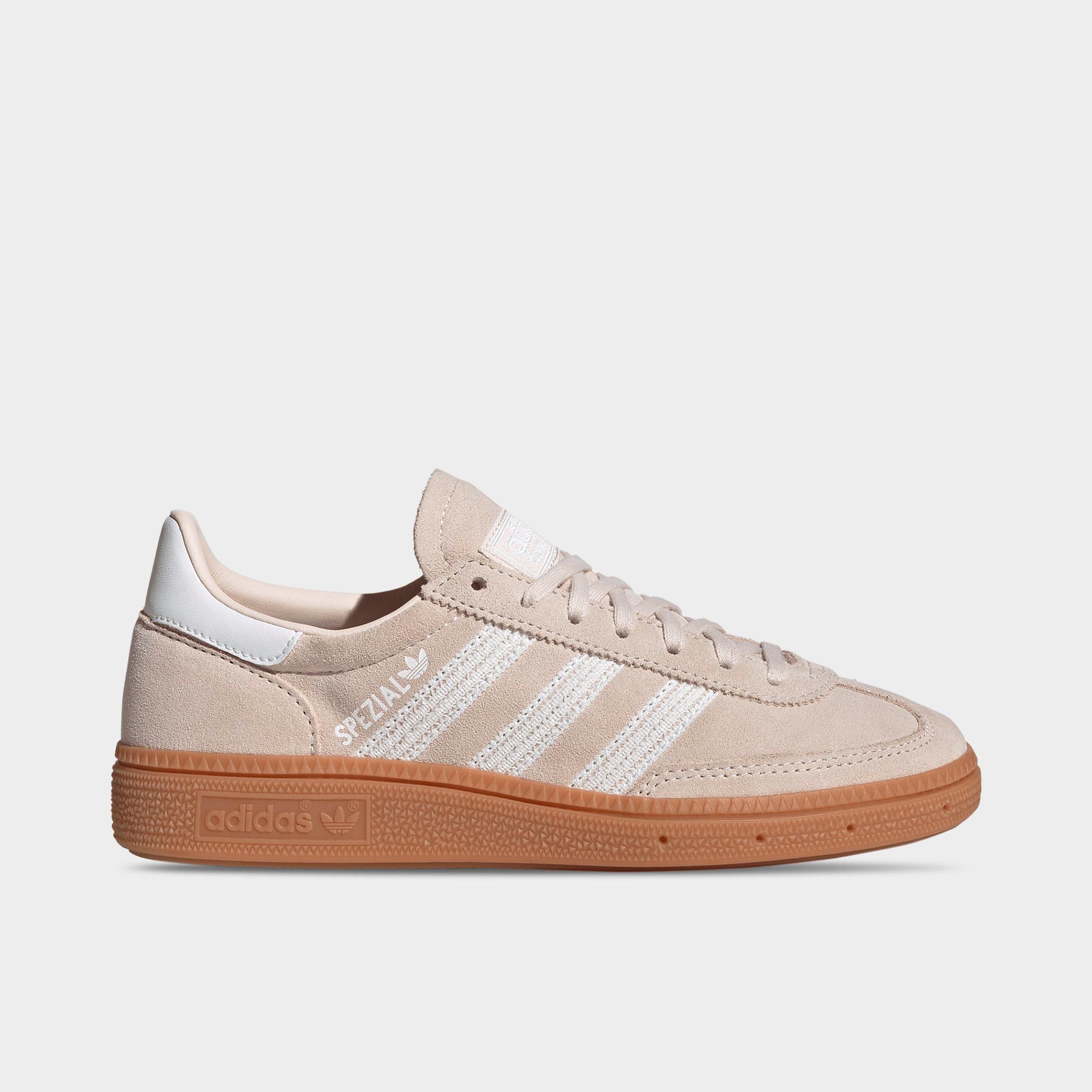 adidas Big Kids Originals Handball Spezial Casual Shoes in Wonder Quartz/White/Gum Size: 3.5