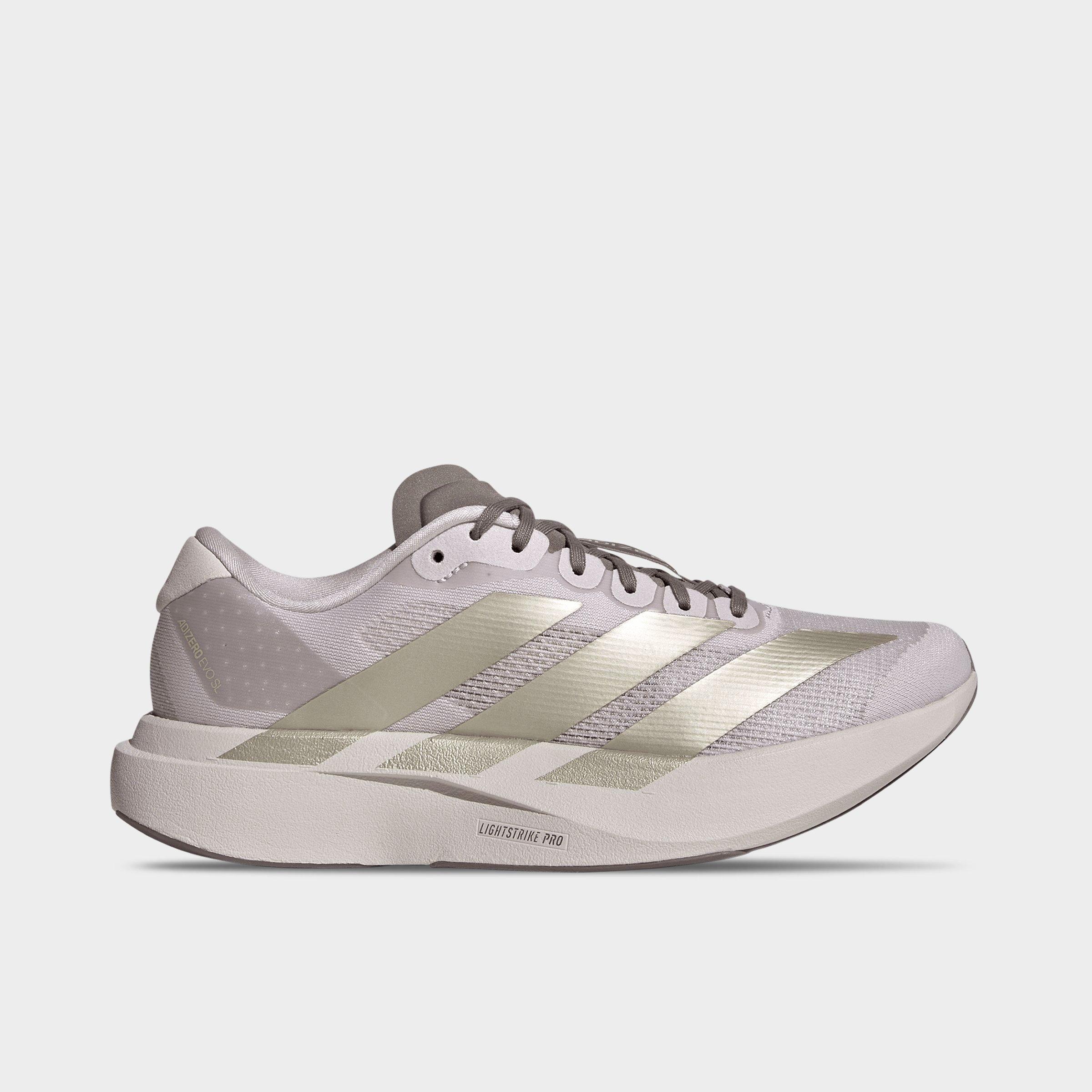 adidas Womens Adizero EVO SL Running Shoes in Ice PurpleSilverBrown Size 100