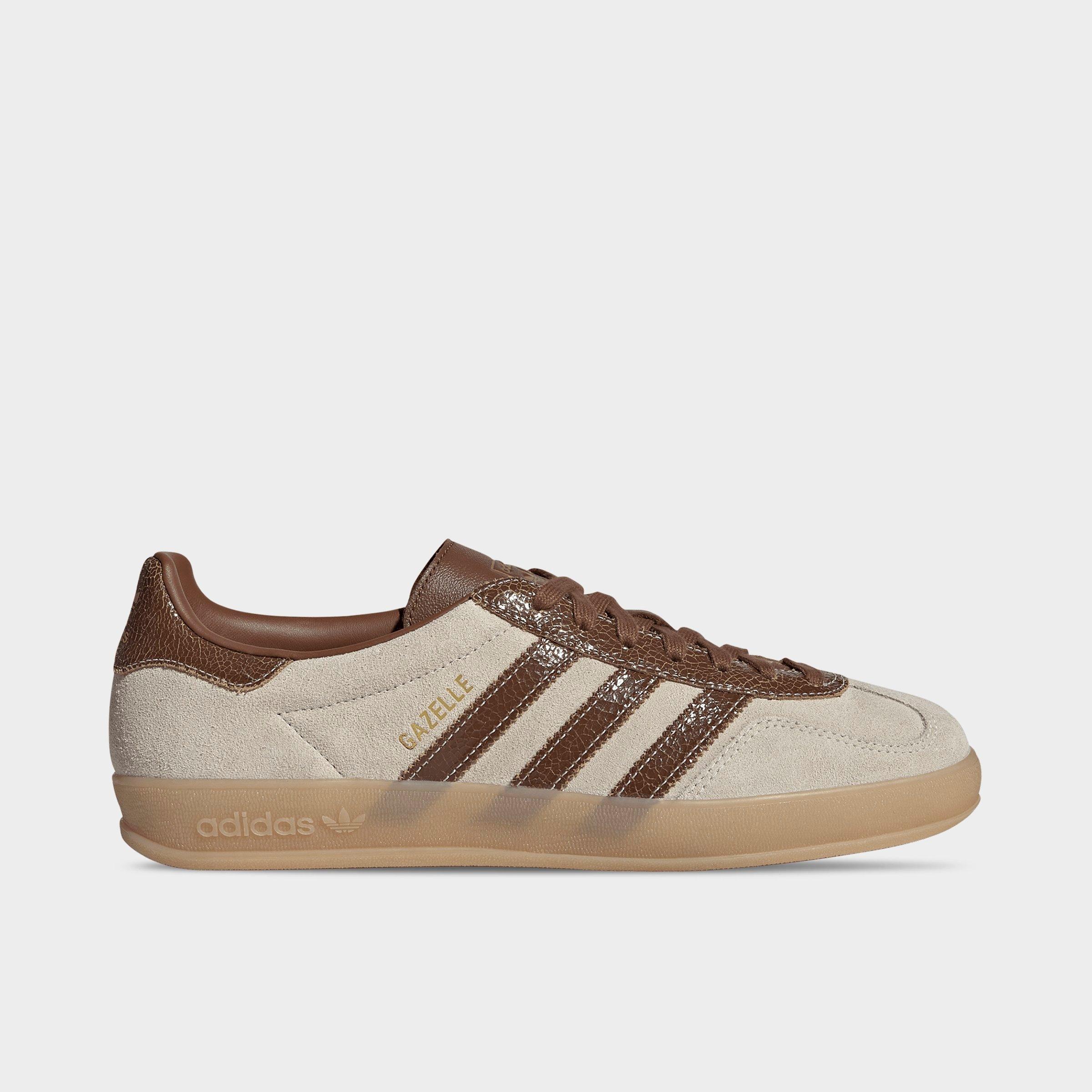 adidas Men's Originals Gazelle Indoor SE Casual Shoes in Off White/Preloved Brown/Gum Size: 11.0