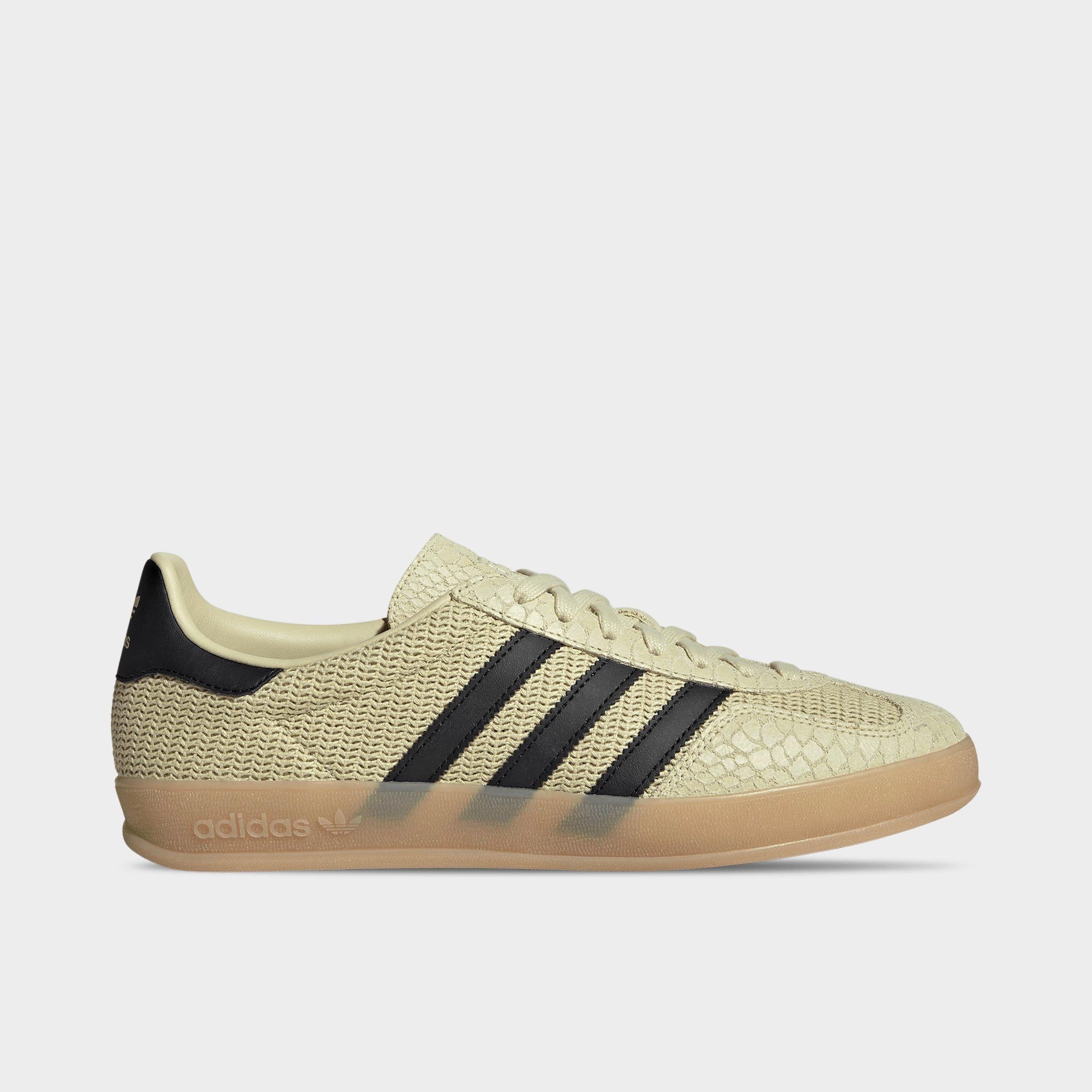 adidas Men's Originals Gazelle Indoor SE Animal Mesh Casual Shoes in Dual Yellow/Core Black/Gum Size: 7.5