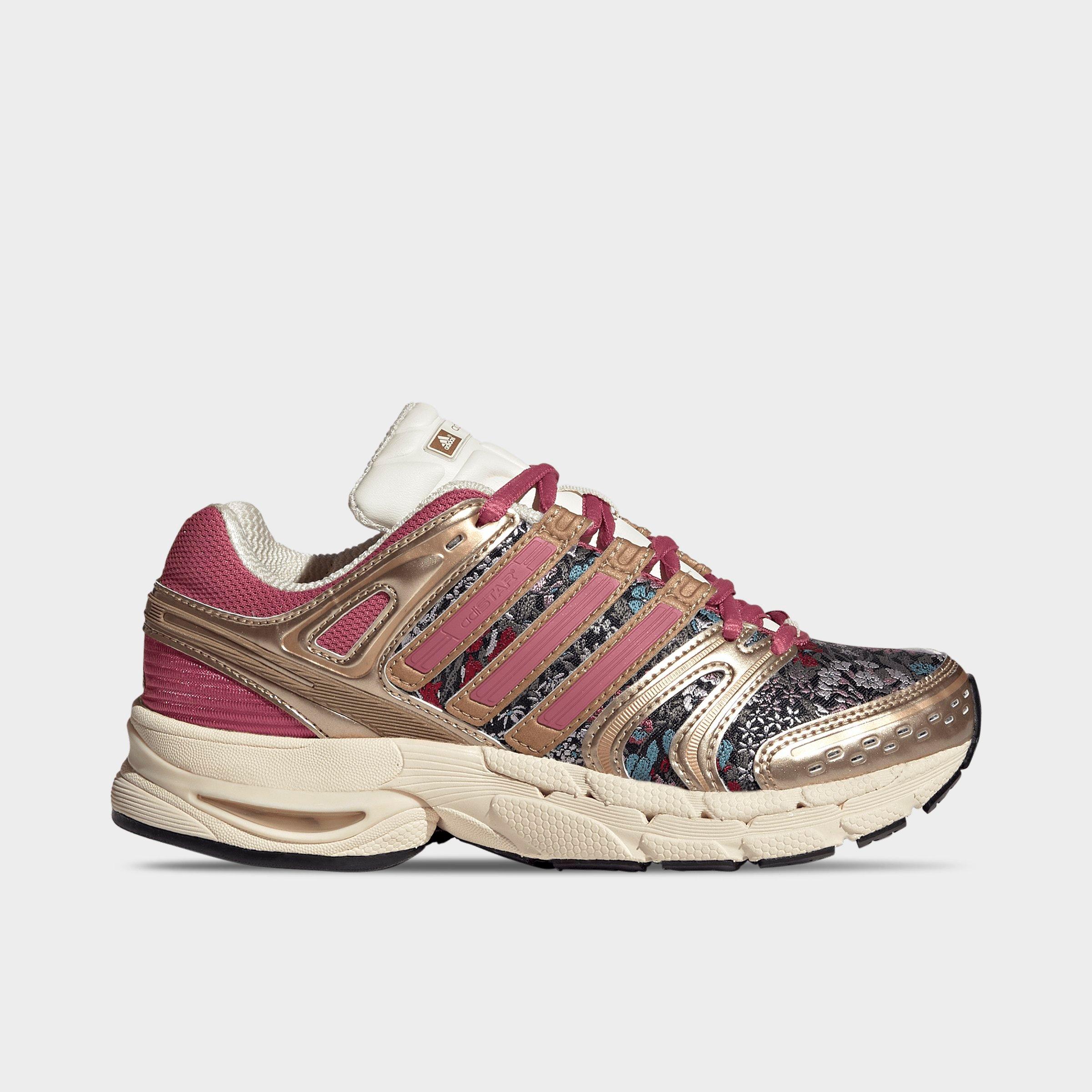 adidas Girls Big Kids x Liberty London Adistar Control 5 Casual Shoes in Cream White/Dual Magenta/Core Black Size: 5.5