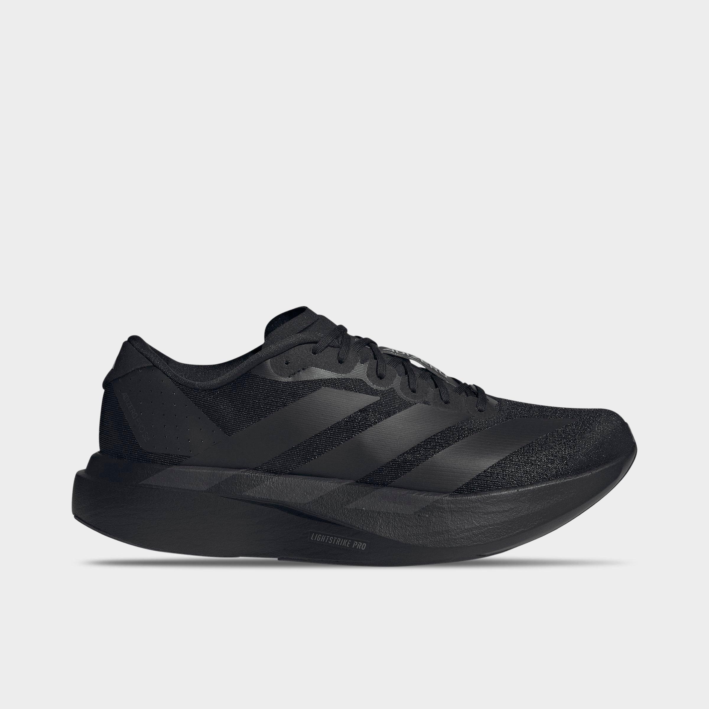 adidas Mens Adizero EVO SL Running Shoes in Core Black/Iron Metallic Size: 9.0