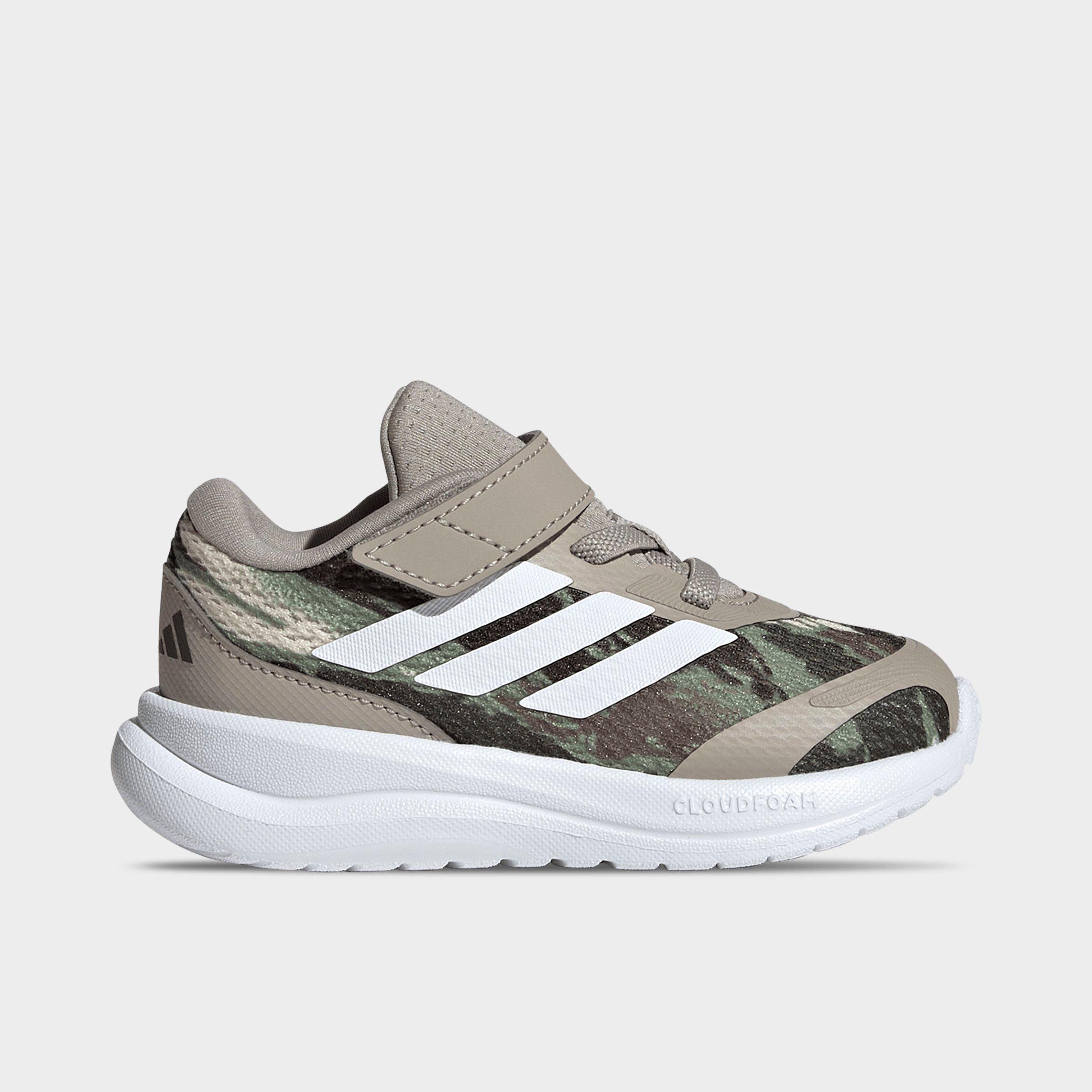 adidas Kids Toddler Runfalcon 6 Hook-And-Loop Stretch Lace Casual Shoes in Light Brown/Footwear White/Dark Brown Size: 4.0