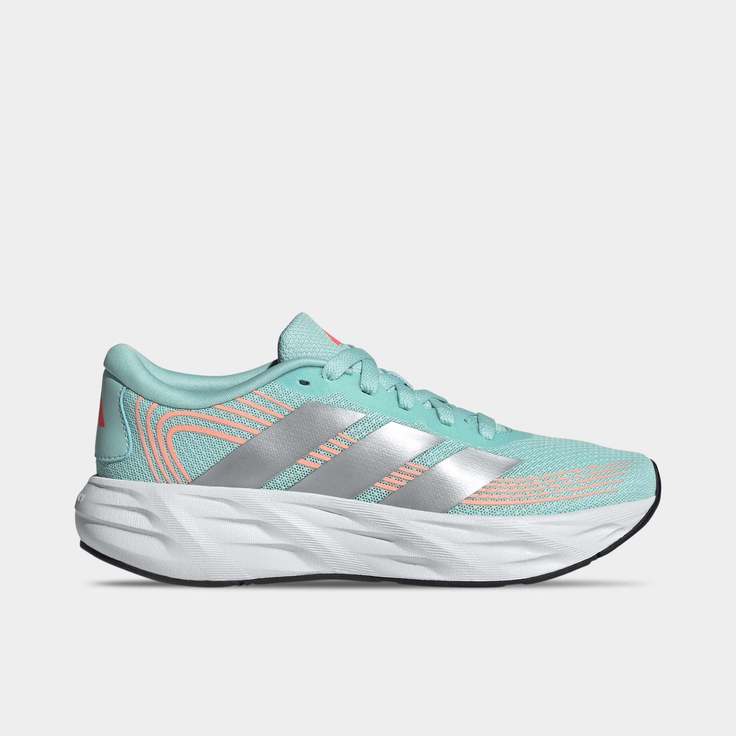 adidas Big Kids Galaxy 8 Running Shoes in Semi Flash Aqua/Tech Grey Metallic/Frozen Turbo Size: 4.5