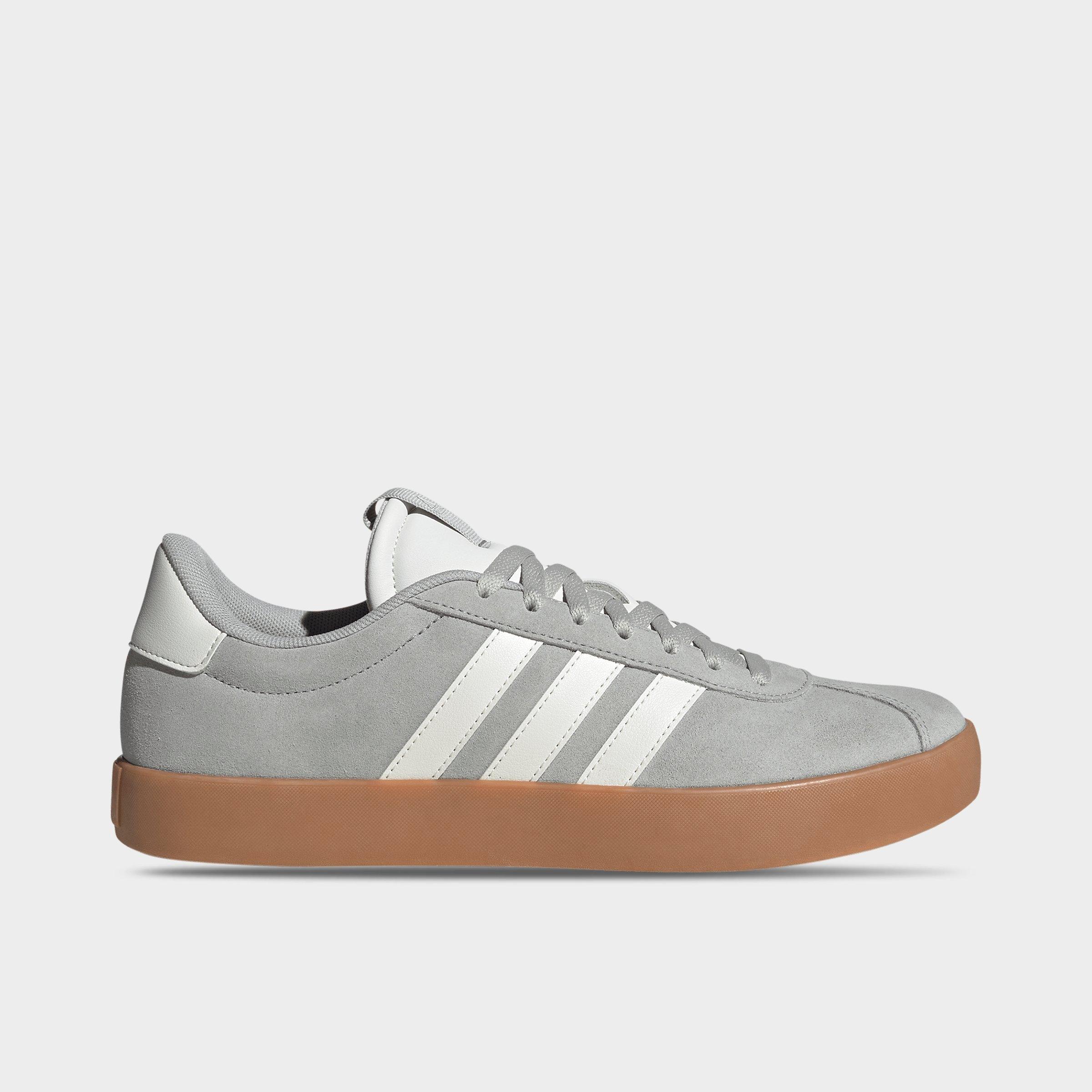 adidas Men's VL Court 3.0 Casual Shoes in Grey/Core White/Gum Size: 11.0