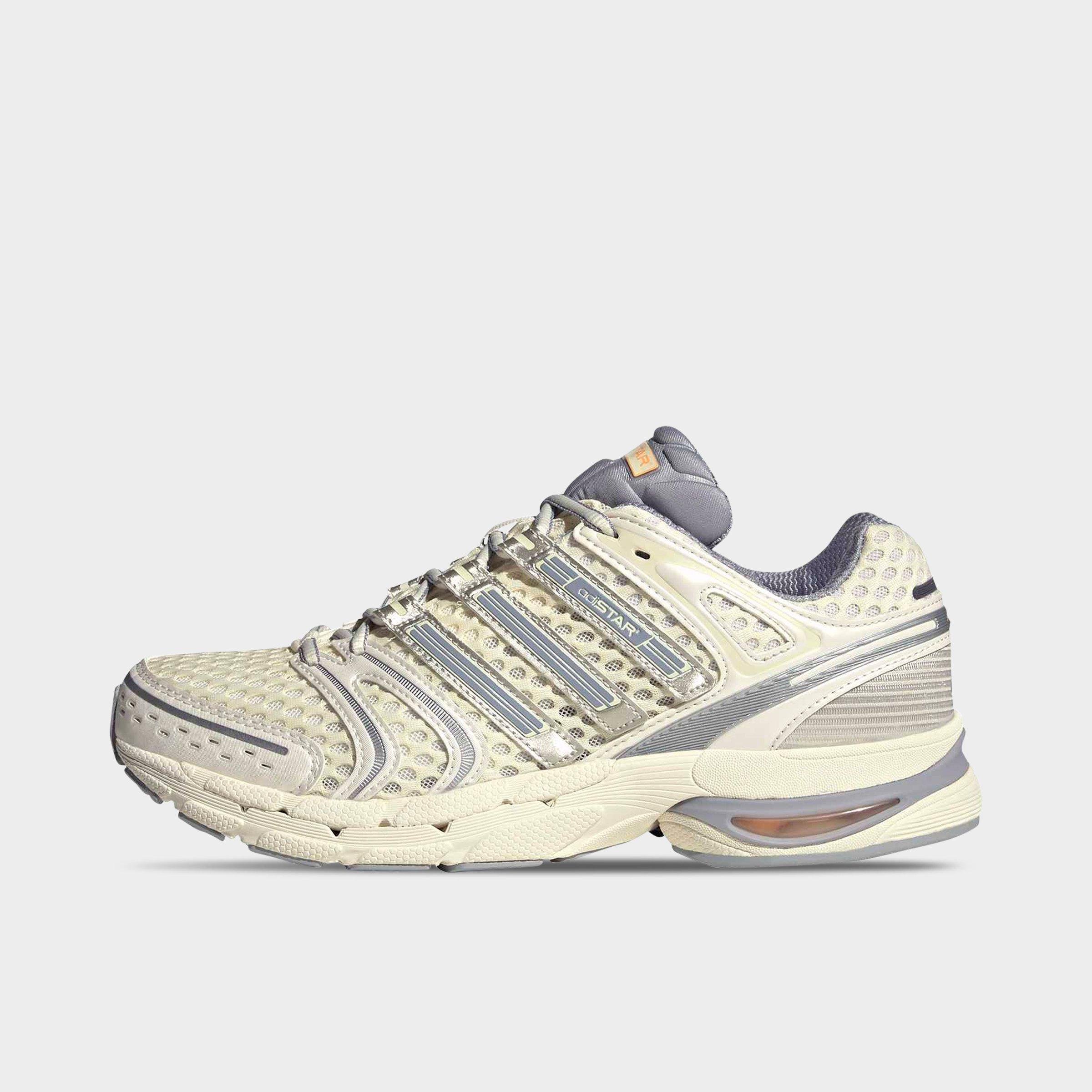 adidas Men's Adistar Control 5 Casual Shoes in Cloud White/Halo Silver/Acid Orange Size: 11.0