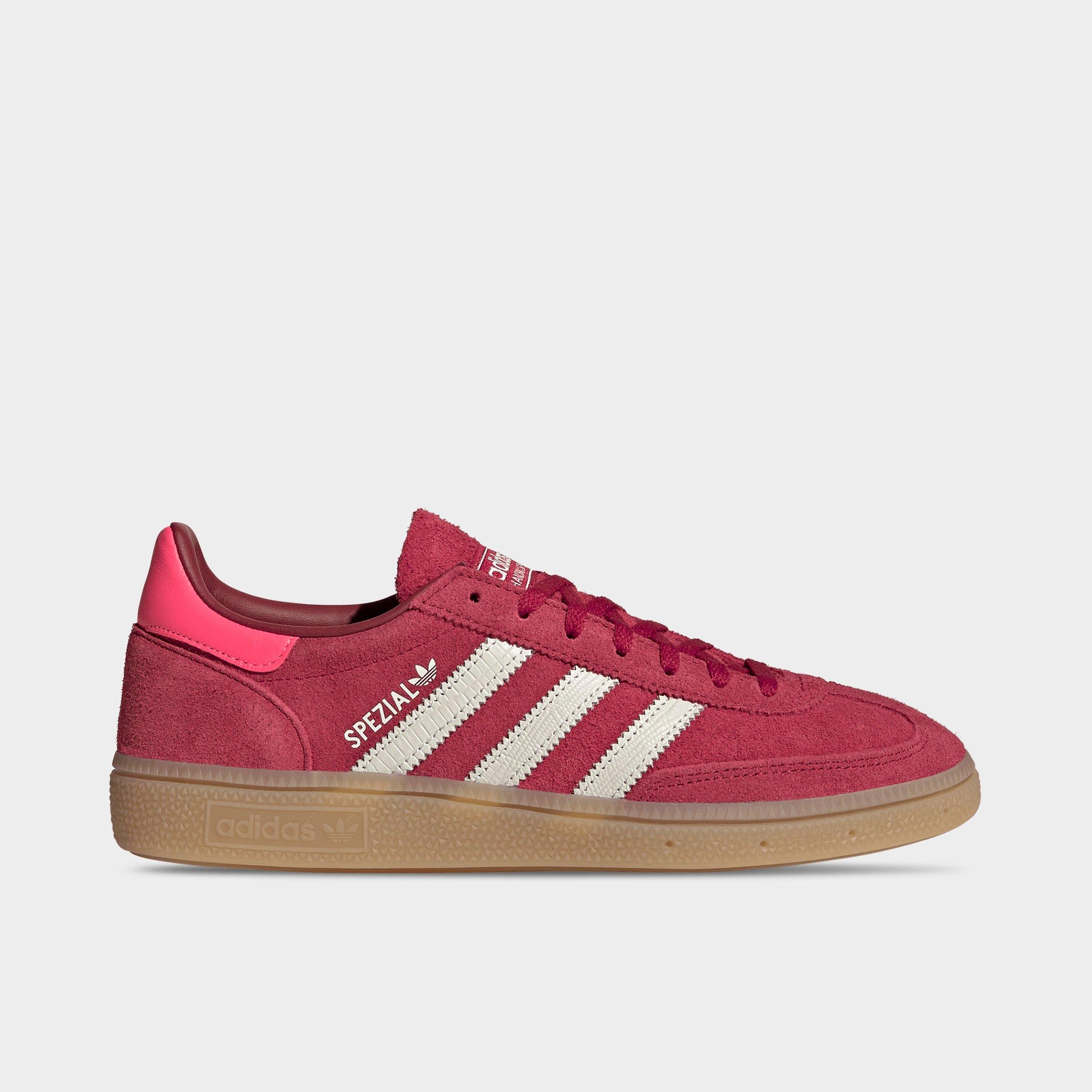 adidas Women's Originals Handball Spezial Casual Shoes in Team Victory Red/Off White/Solar Turbo Size: 5.5