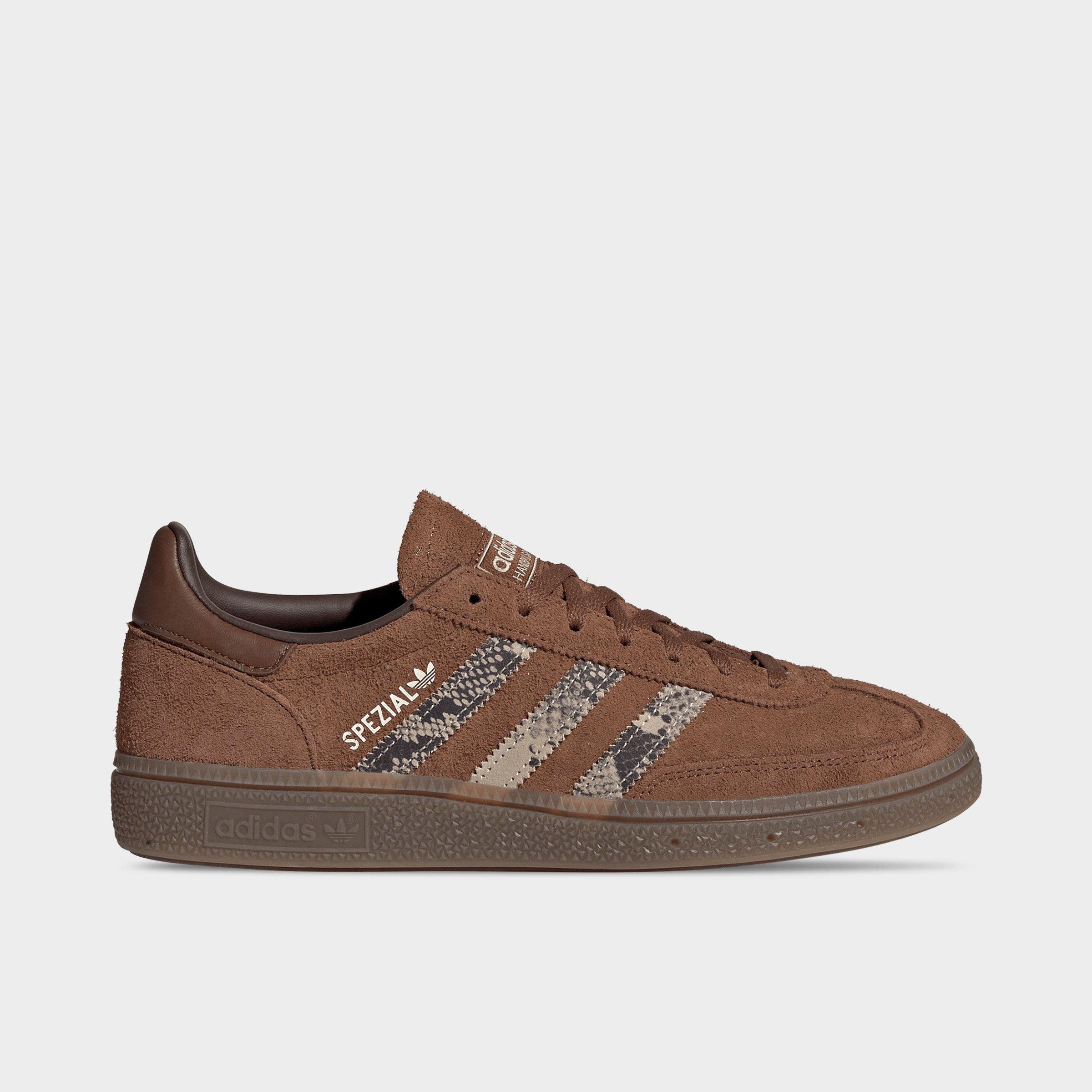 adidas Women's Originals Handball Spezial Casual Shoes in Preloved Brown/Crystal Linen/Brown Size: 5.5