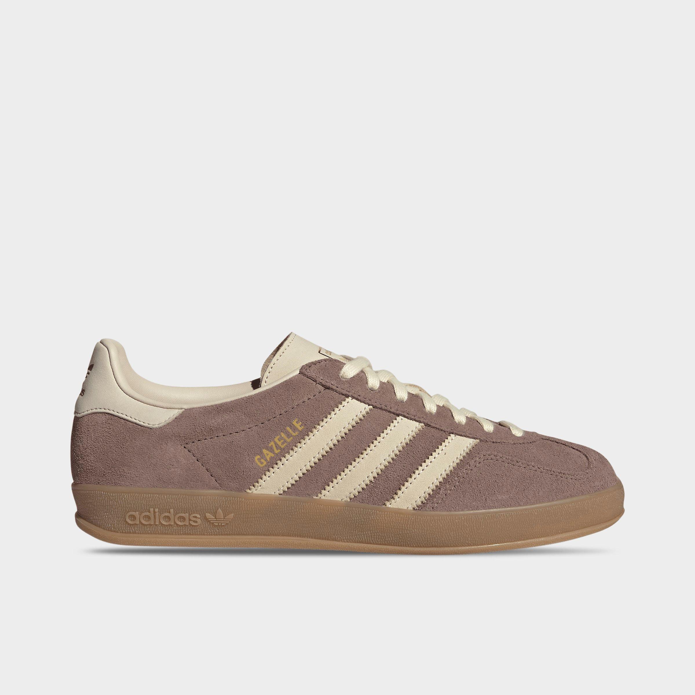 adidas Men's Originals Gazelle Indoor Casual Shoes in Trace Brown/Warm Vanilla/Gum Size: 10.0