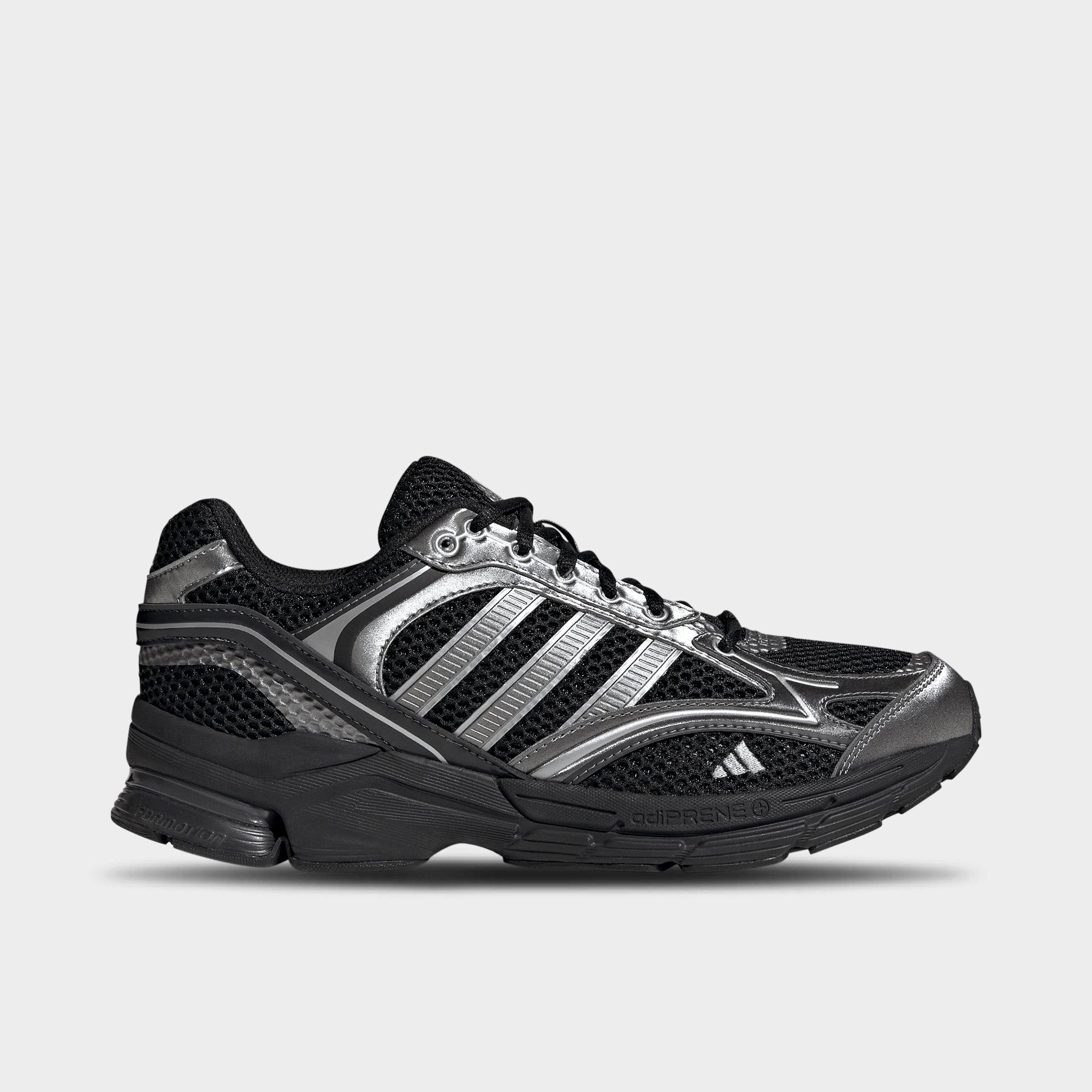 adidas Men's Spiritain 2000 Casual Shoes in Core Black/Iron Metallic/Matte Silver Size: 11.0