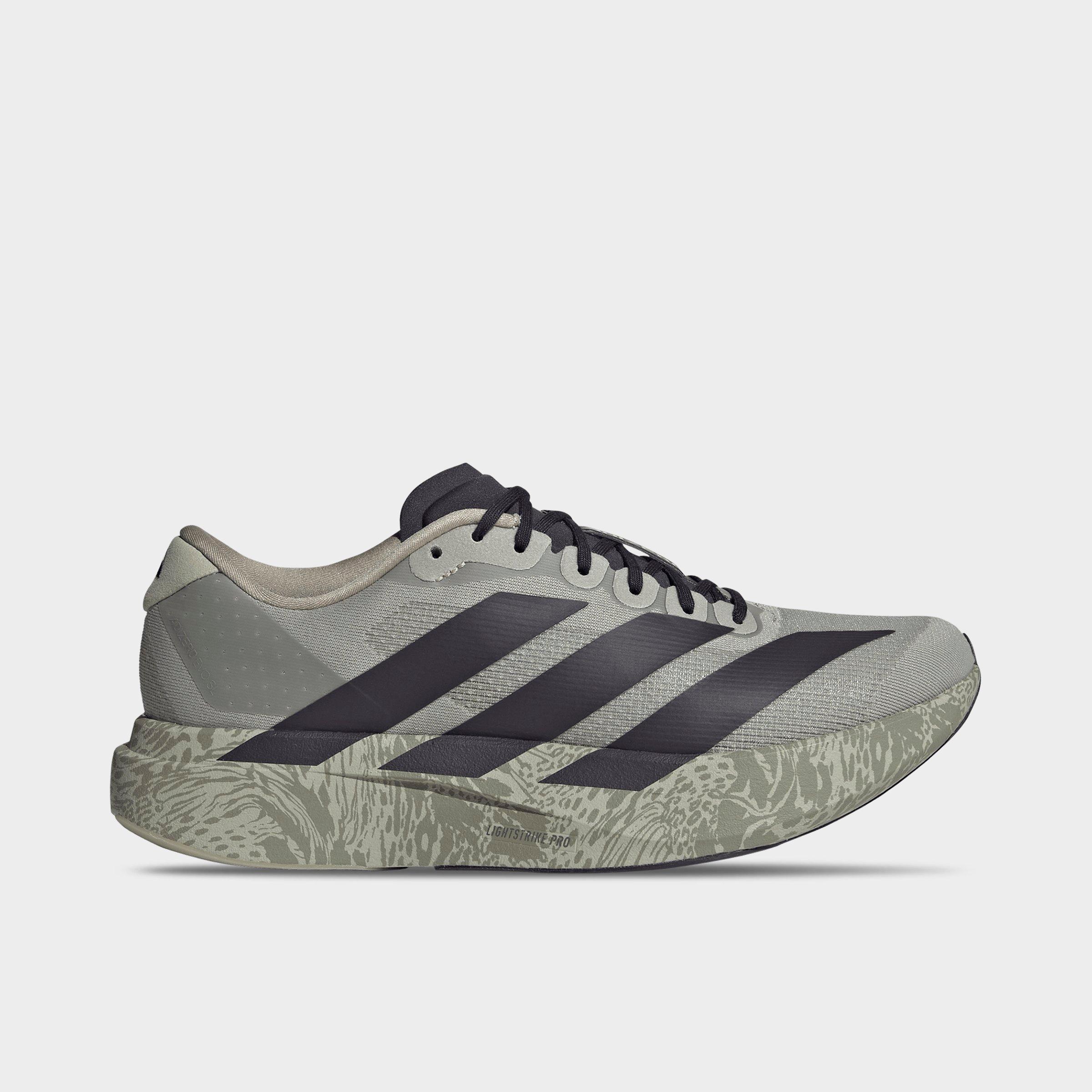 adidas Mens Adizero EVO SL Running Shoes in Sesame/Aurora Black/Silver Pebble Size: 7.5