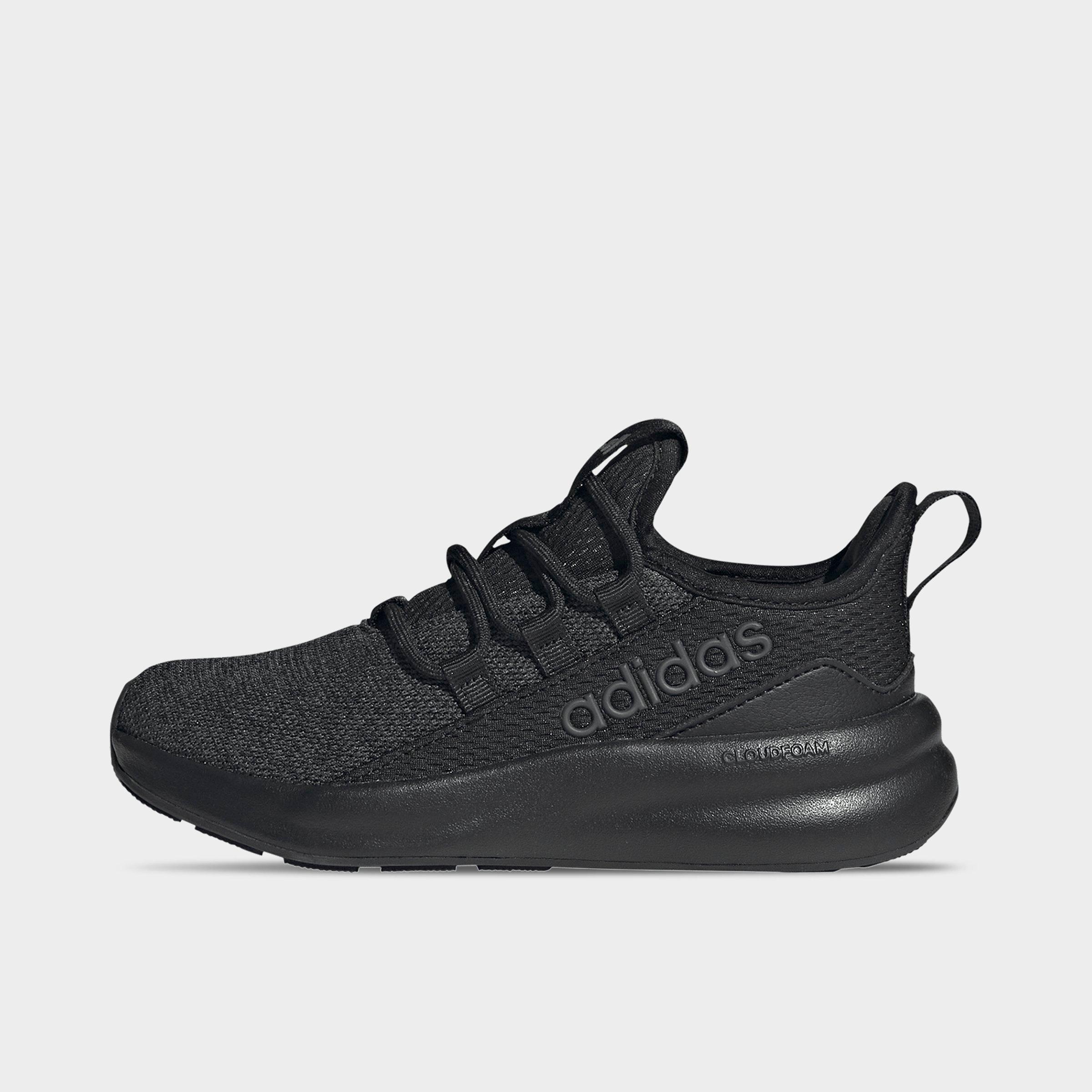 adidas Little Kids Lite Racer Adapt 8.0 Stretch Lace Casual Shoes in Core Black/Carbon Size: 13.5
