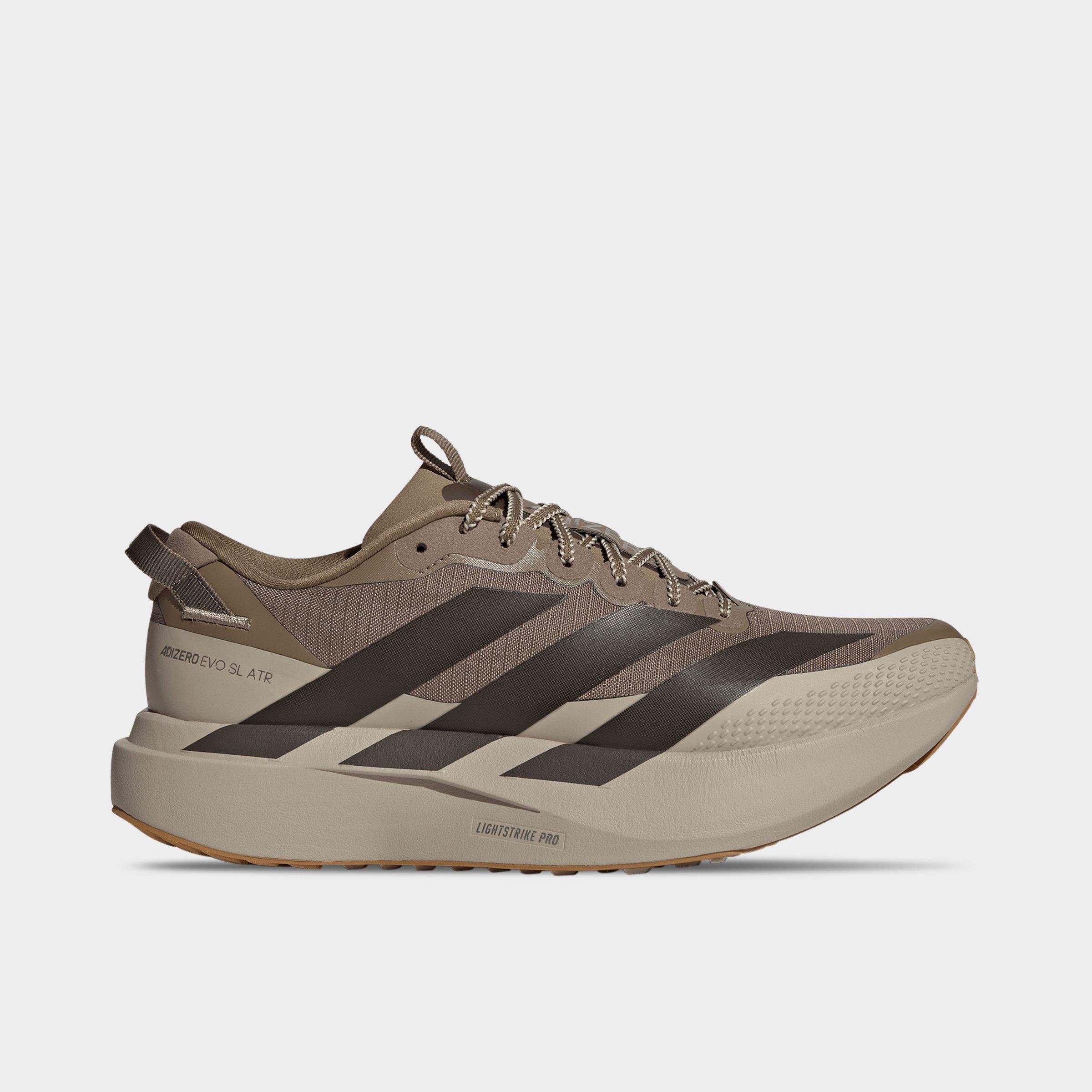adidas Men's Adizero EVO SL ATR Running Shoes in Khaki/Shadow Olive/Khaki Size: 9.0