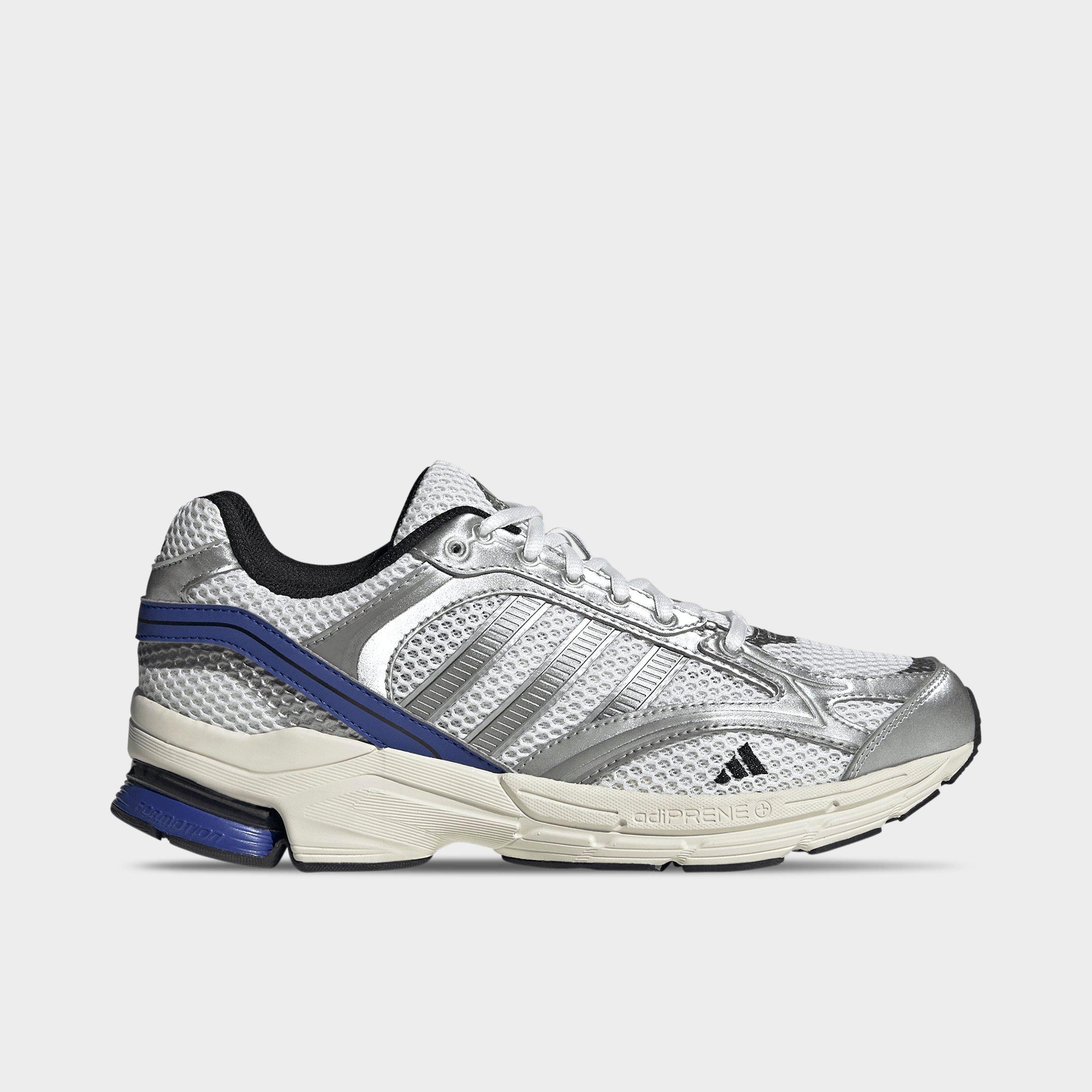 adidas Men's Spiritain 2000 Casual Shoes in Cloud White/Iron Metallic/Semi Lucid Blue Size: 8.5