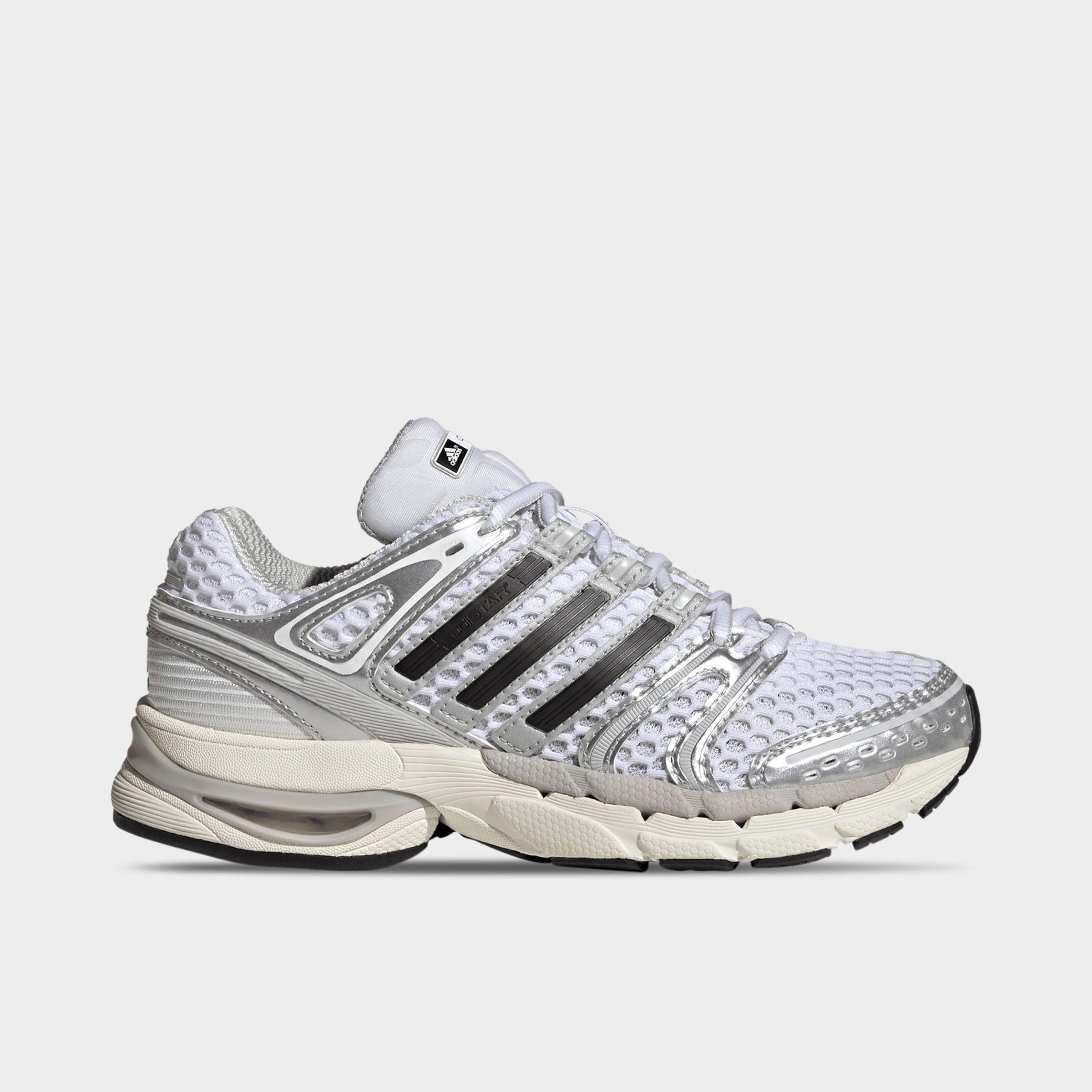 adidas Big Kids Adistar Control 5 Casual Shoes in Cloud White/Silver Metallic/Grey One Size: 6.0