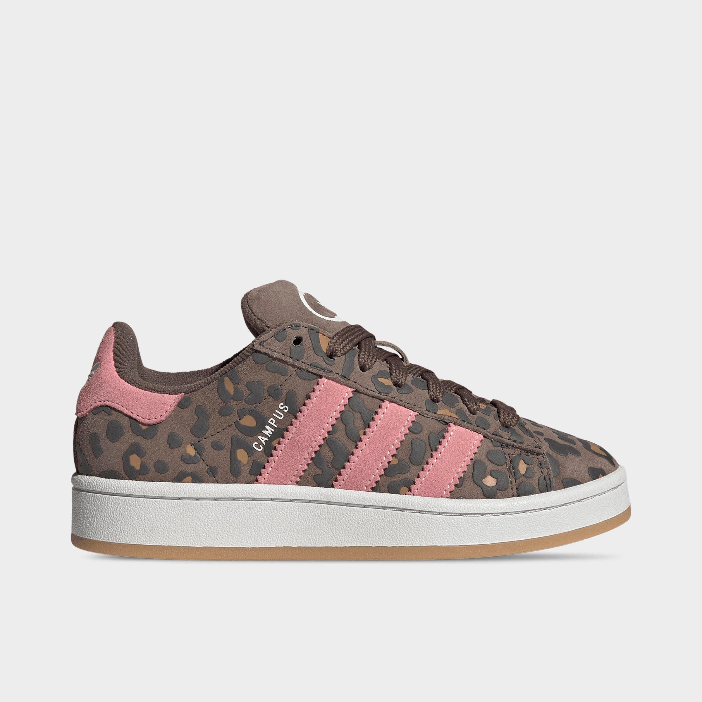 adidas Big Kids Originals Campus 00s Casual Shoes in Earth Strata/Cloud White/Glow Pink Size: 3.5