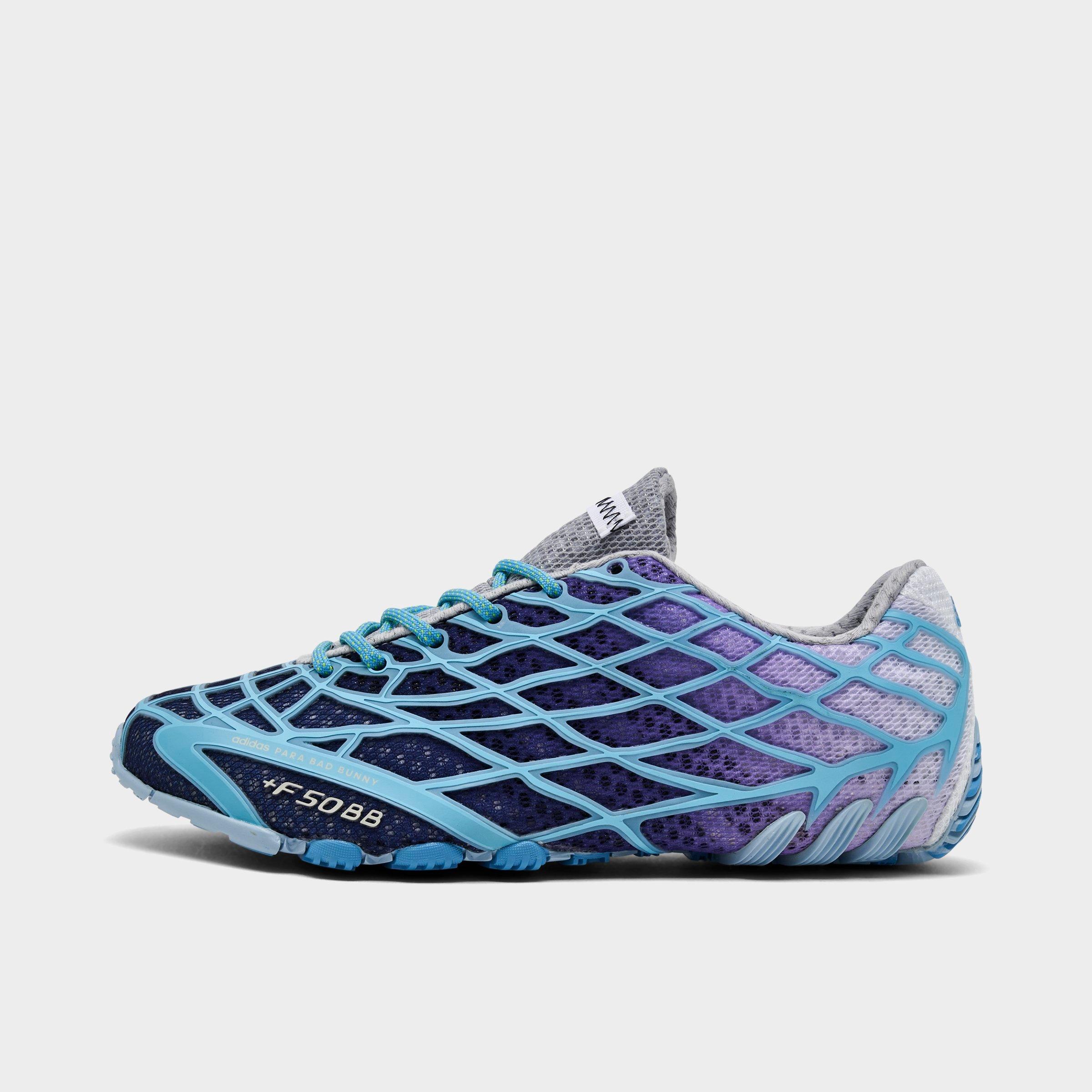 adidas Originals Bad Bunny F50 Ghost Sprint Casual Shoes in Dark Marine/Light Blue/Clear Sky Size: 7.5