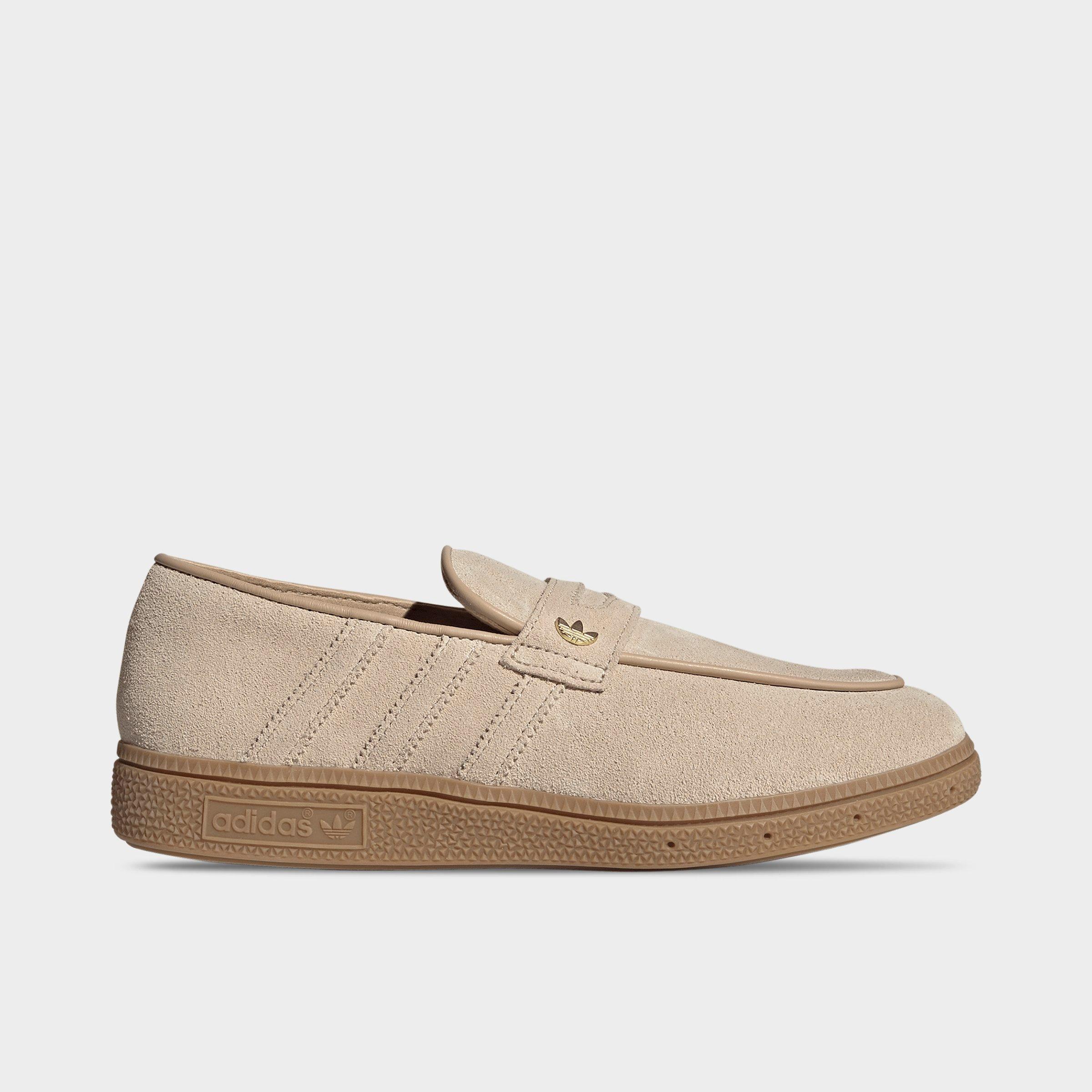 adidas Women's Originals Handball Spezial Loafer Casual Shoes in Magic Beige/Magic Beige/Gum Size: 8.0