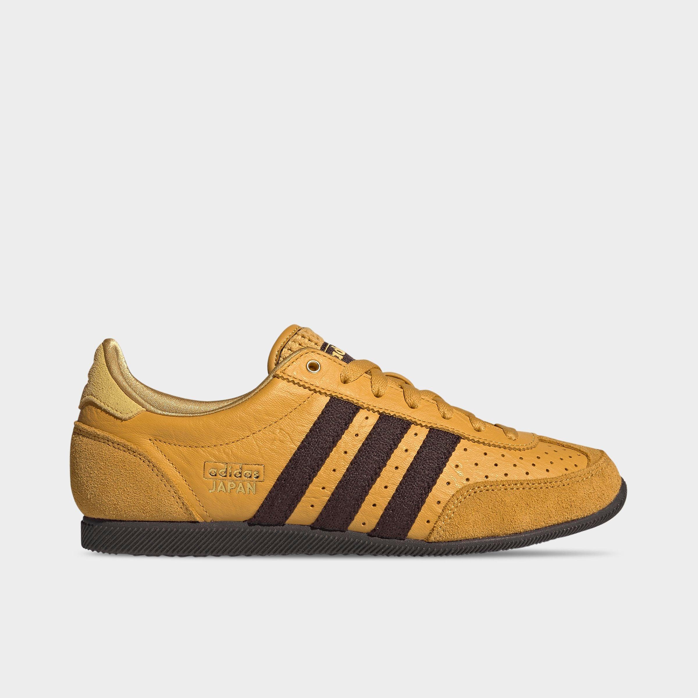 adidas Women's Originals Japan Casual Shoes in Preloved Yellow/Aurora Coffee/Gold Metallic Size: 9.5