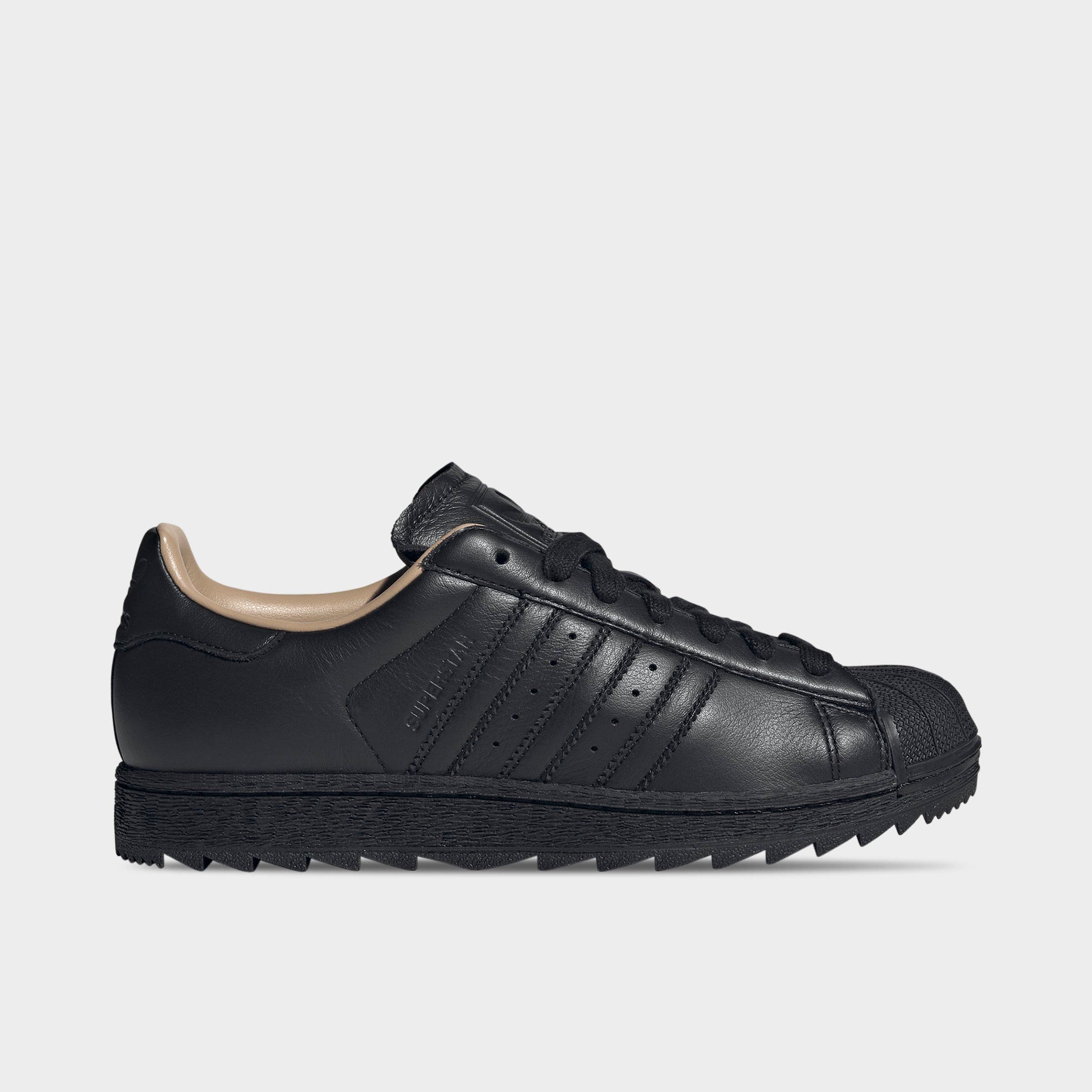 adidas Men's Originals Superstar II Ripple Casual Shoes in Core Black/Warm Sandstone Size: 7.5