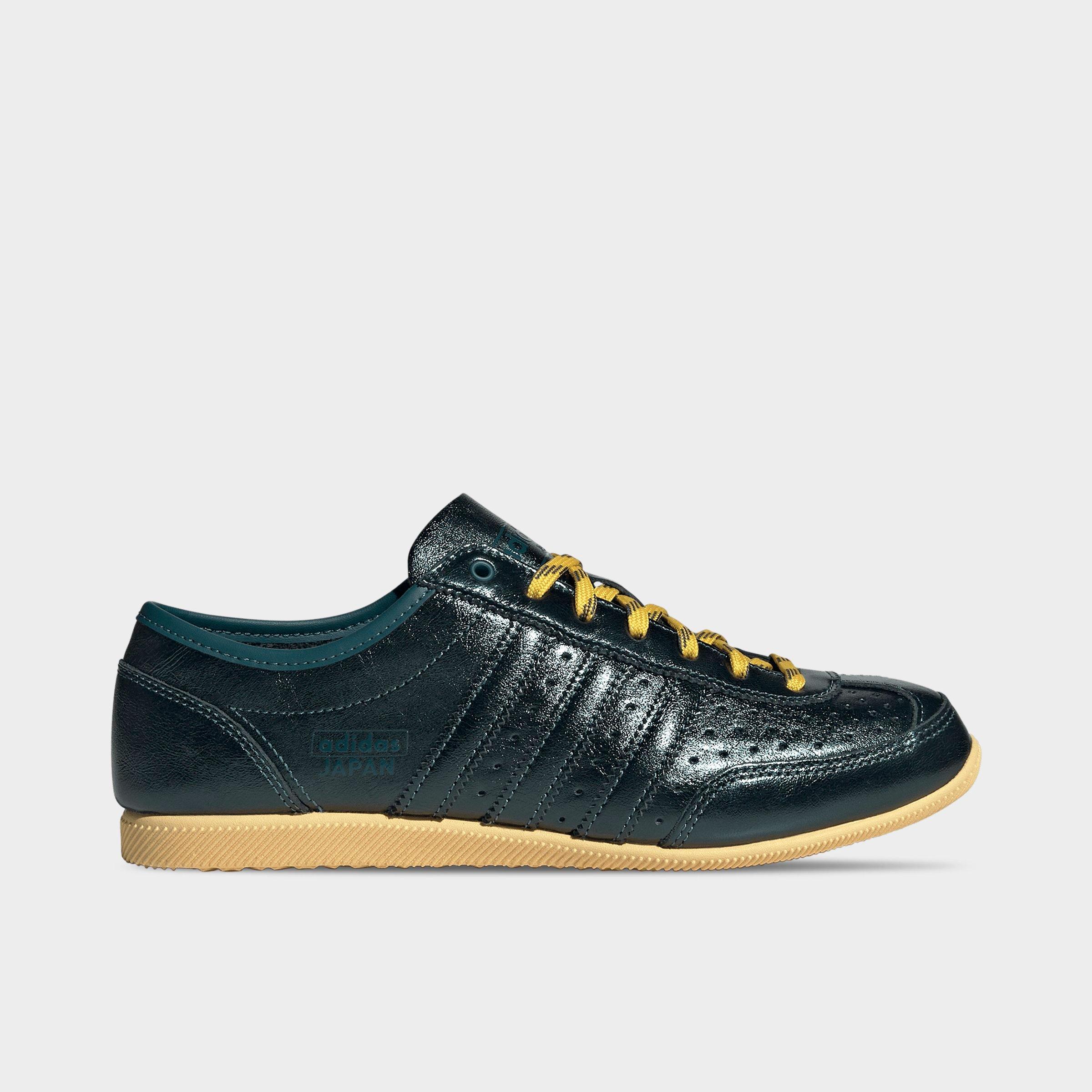 adidas Women's Originals Japan Decon Metallic Leather Casual Shoes in Black/Green/Yellow Size: 7.5
