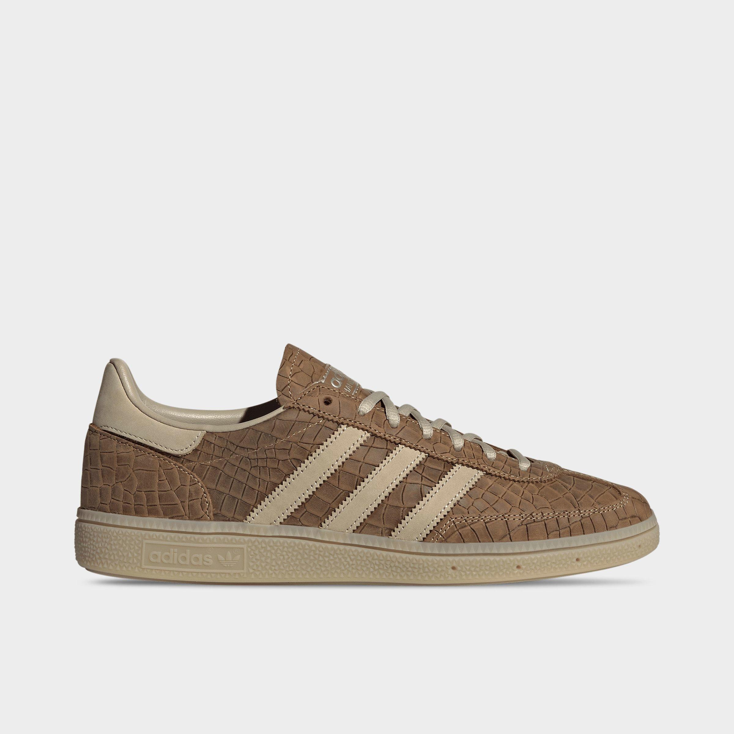 adidas Men's Originals Handball Spezial Crocodile Casual Shoes in Light Cinnamon/Savanna/Stone Khaki Size: 8.5