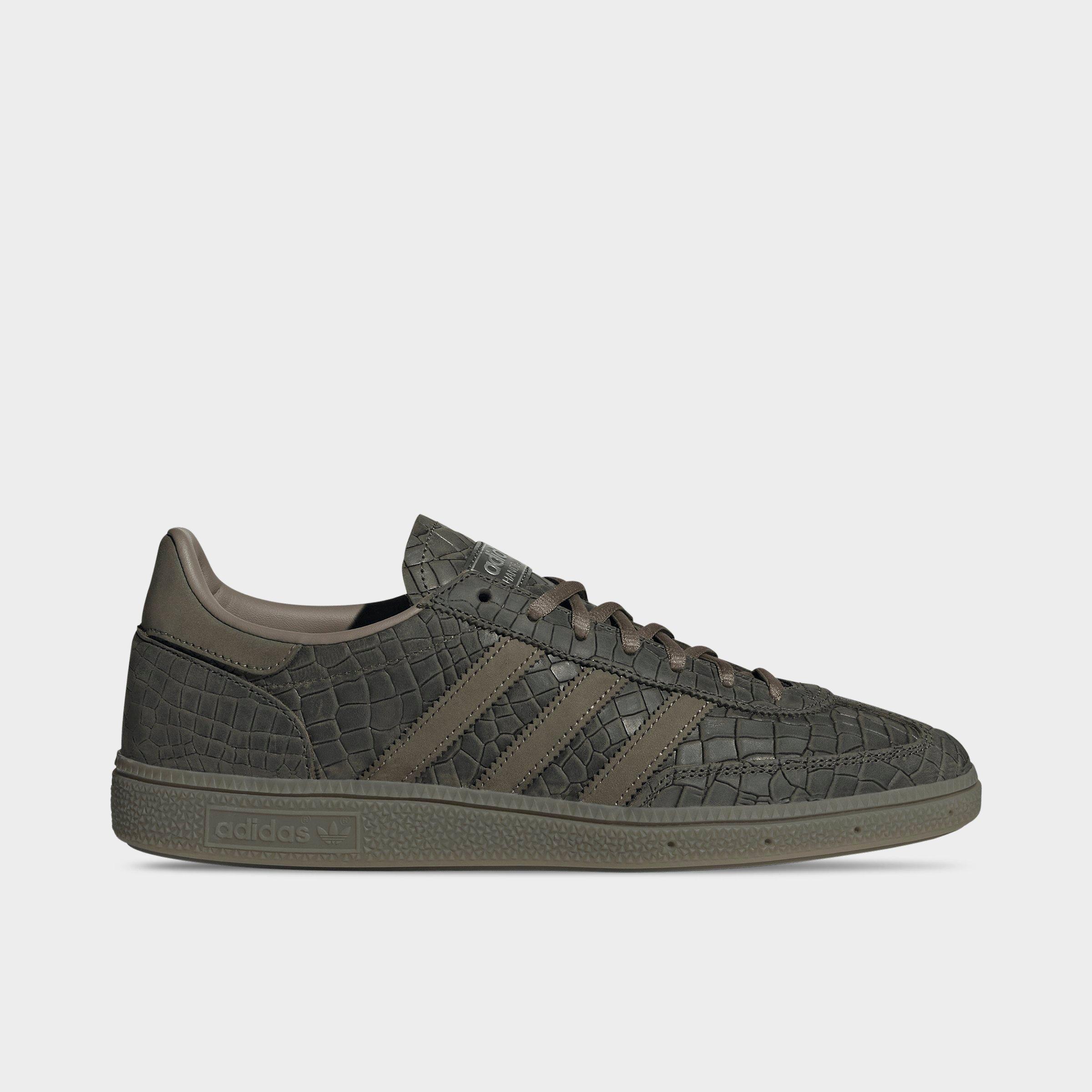 adidas Men's Originals Handball Spezial Snake Casual Shoes in Night Cargo/Olive Strata/Blanch Brown Size: 8.0
